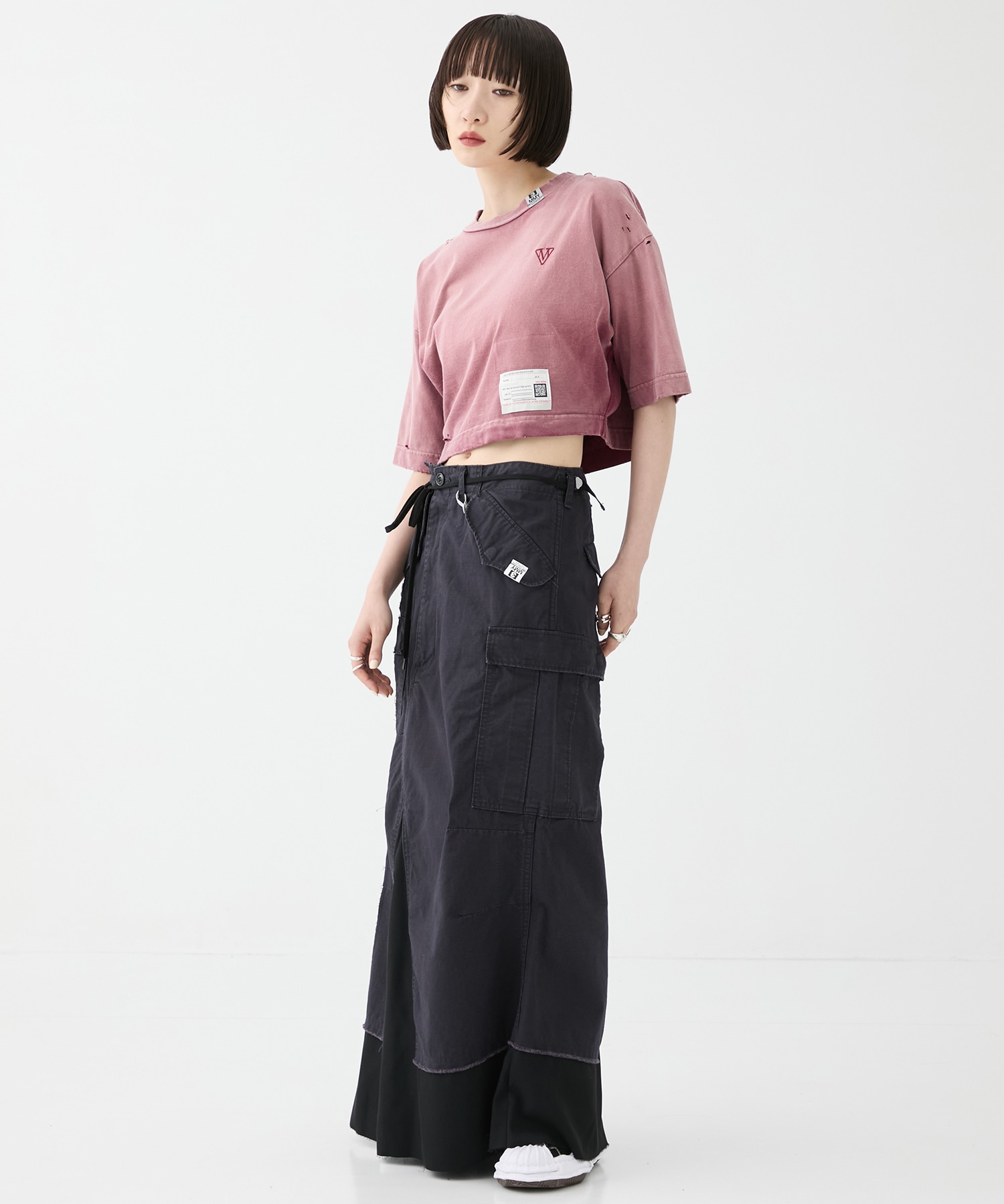 SUN FADED CROPPED TEE Maison MIHARA YASUHIRO