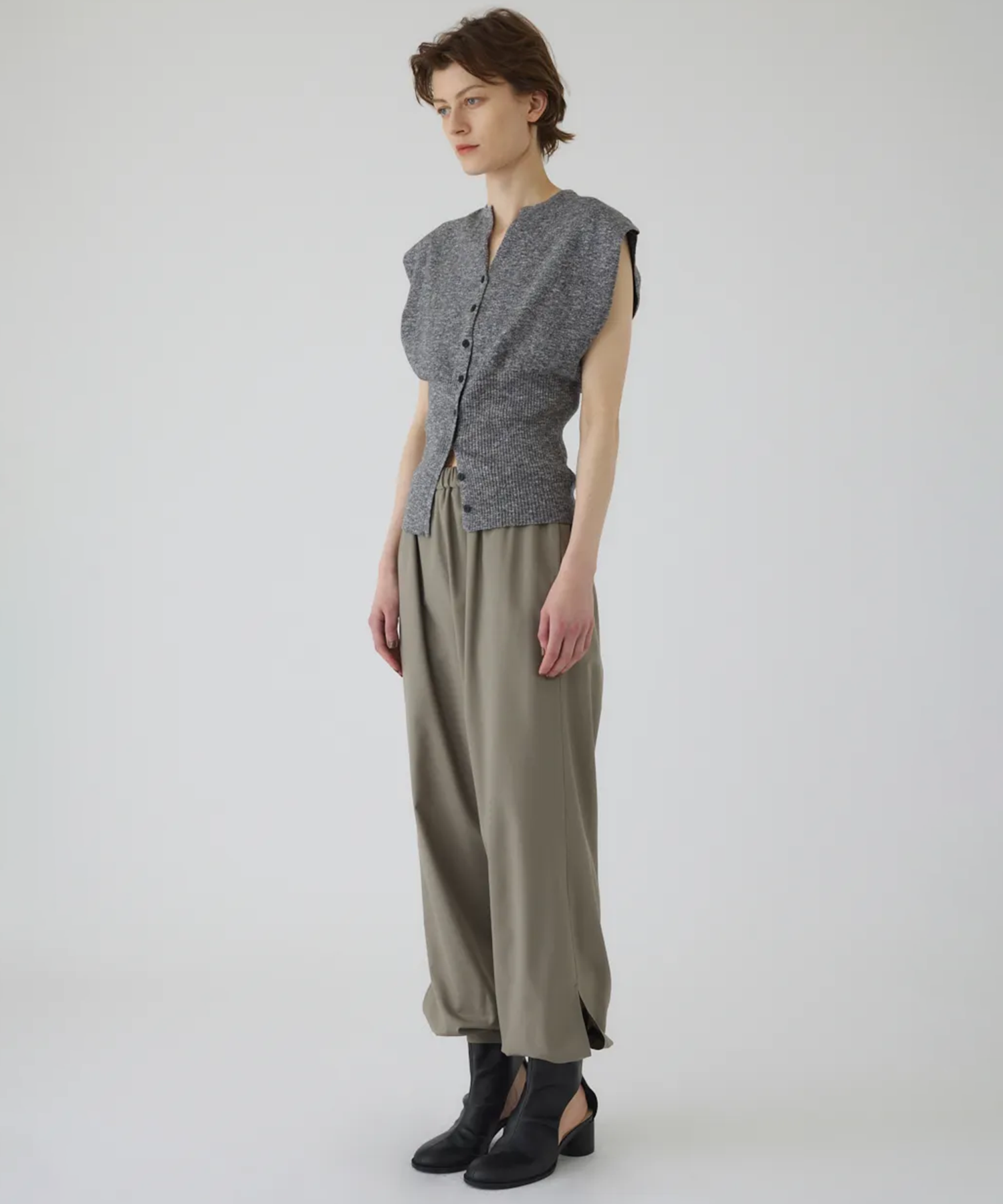 Mix yarn rib knit RIM.ARK