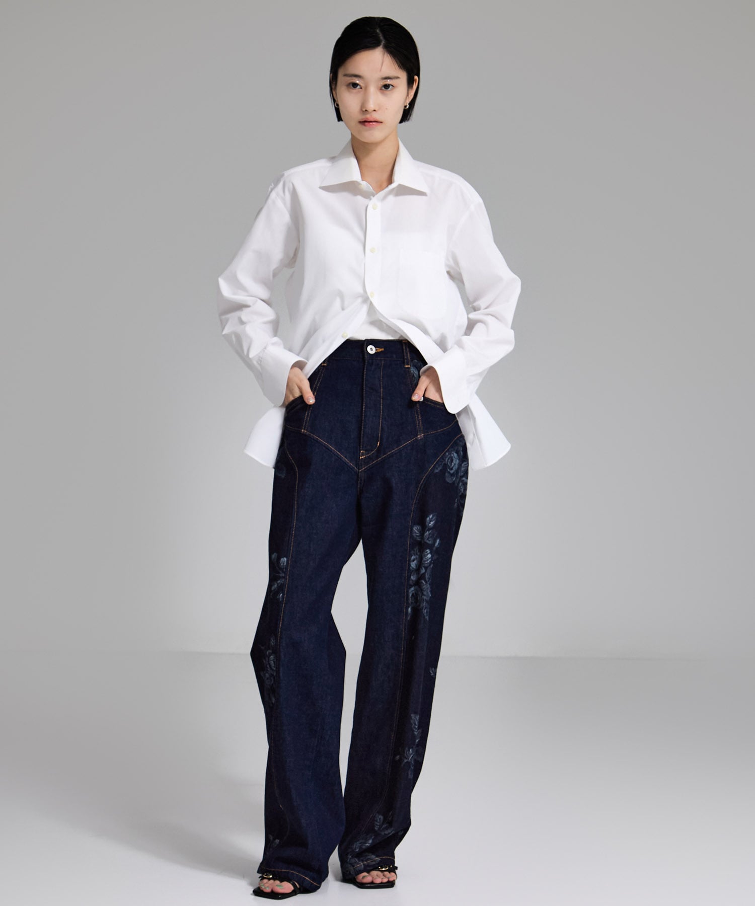 別注  ROSE DENIM PANTS FETICO