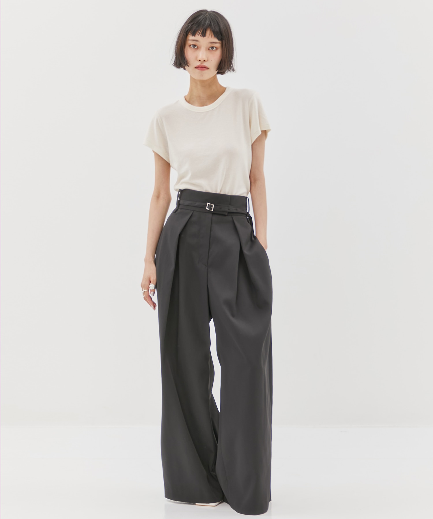 Back Asymmetry Chino Pants STUDIOUS