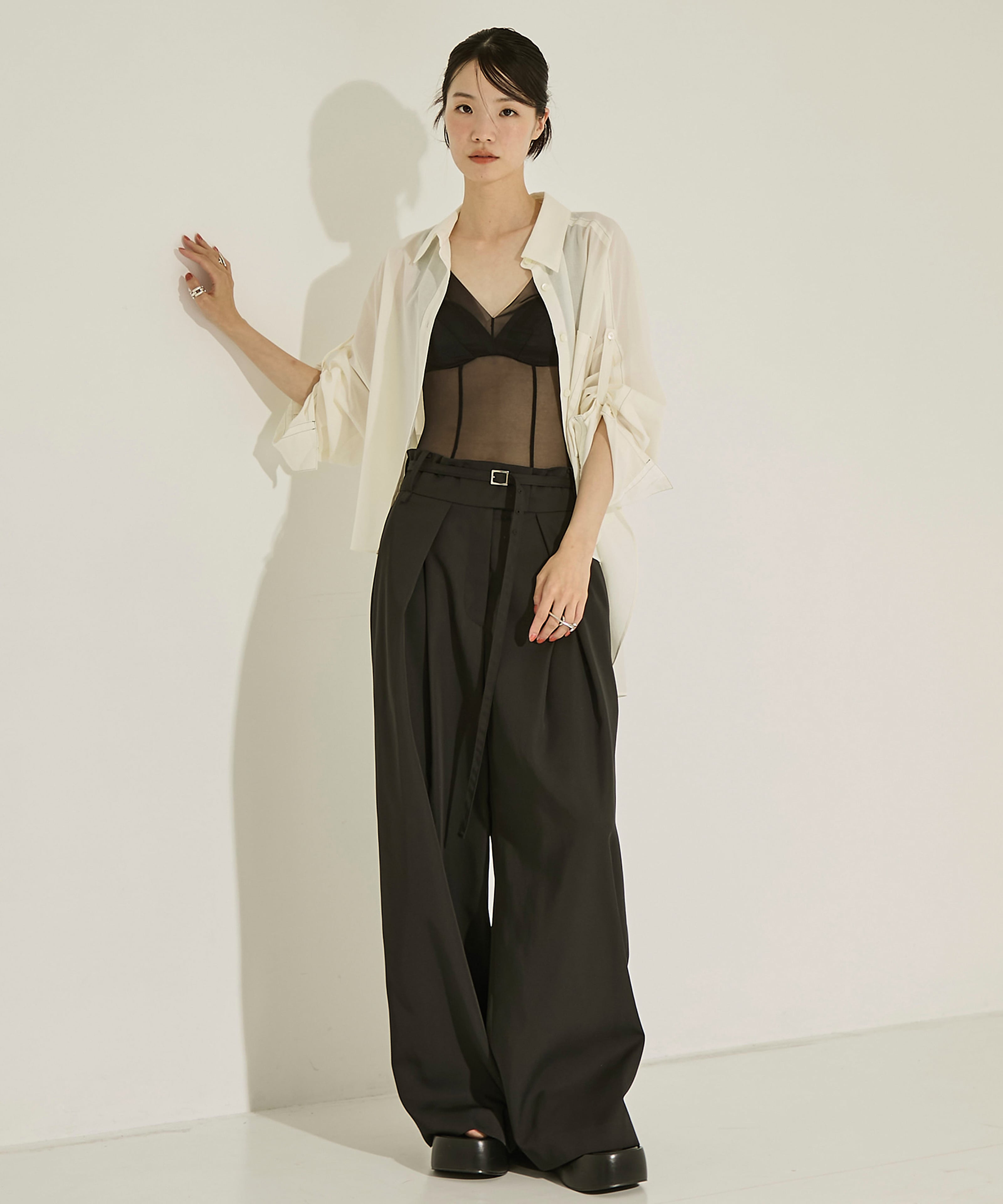 Back Asymmetry Chino Pants STUDIOUS