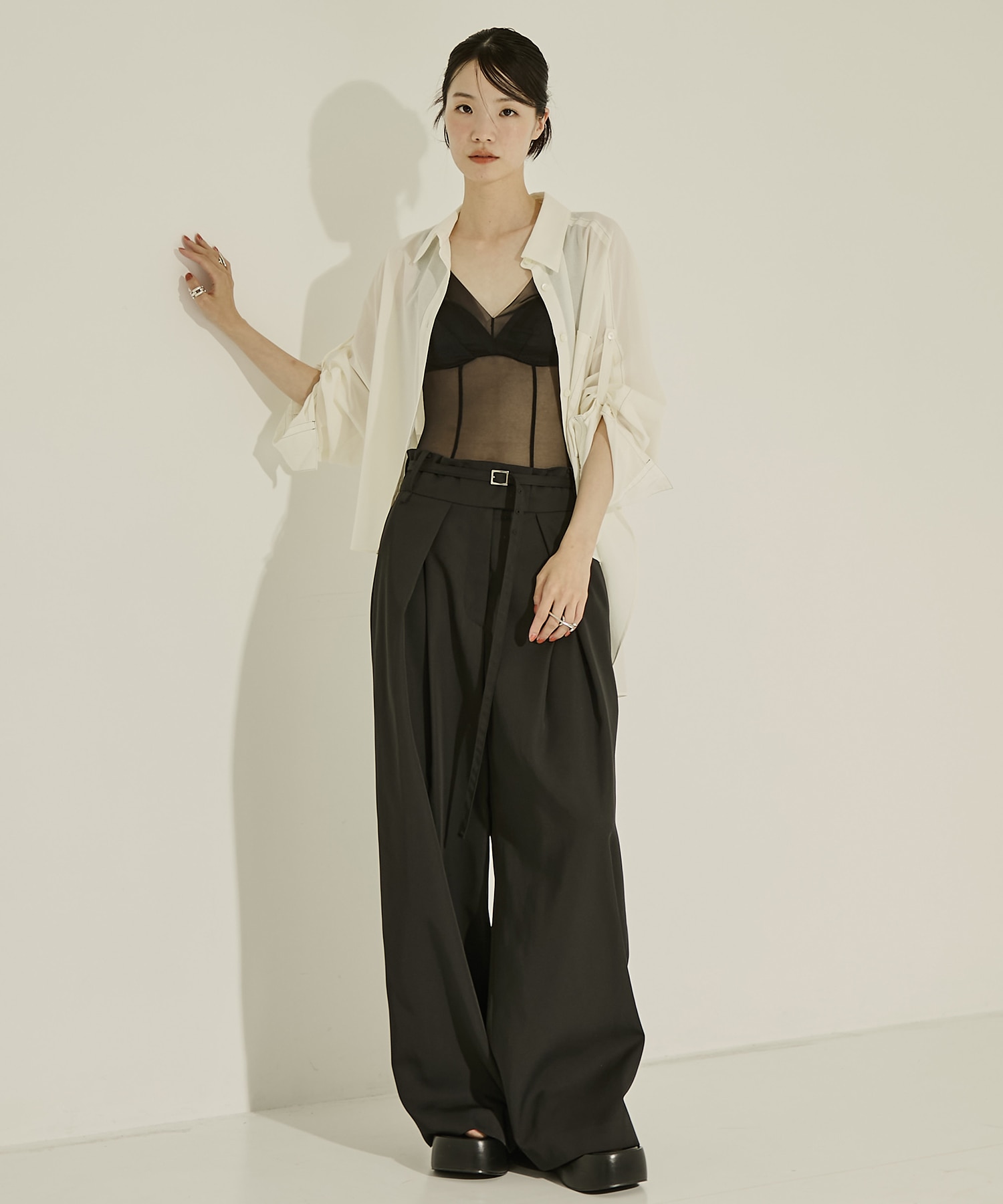 Back Asymmetry Chino Pants STUDIOUS