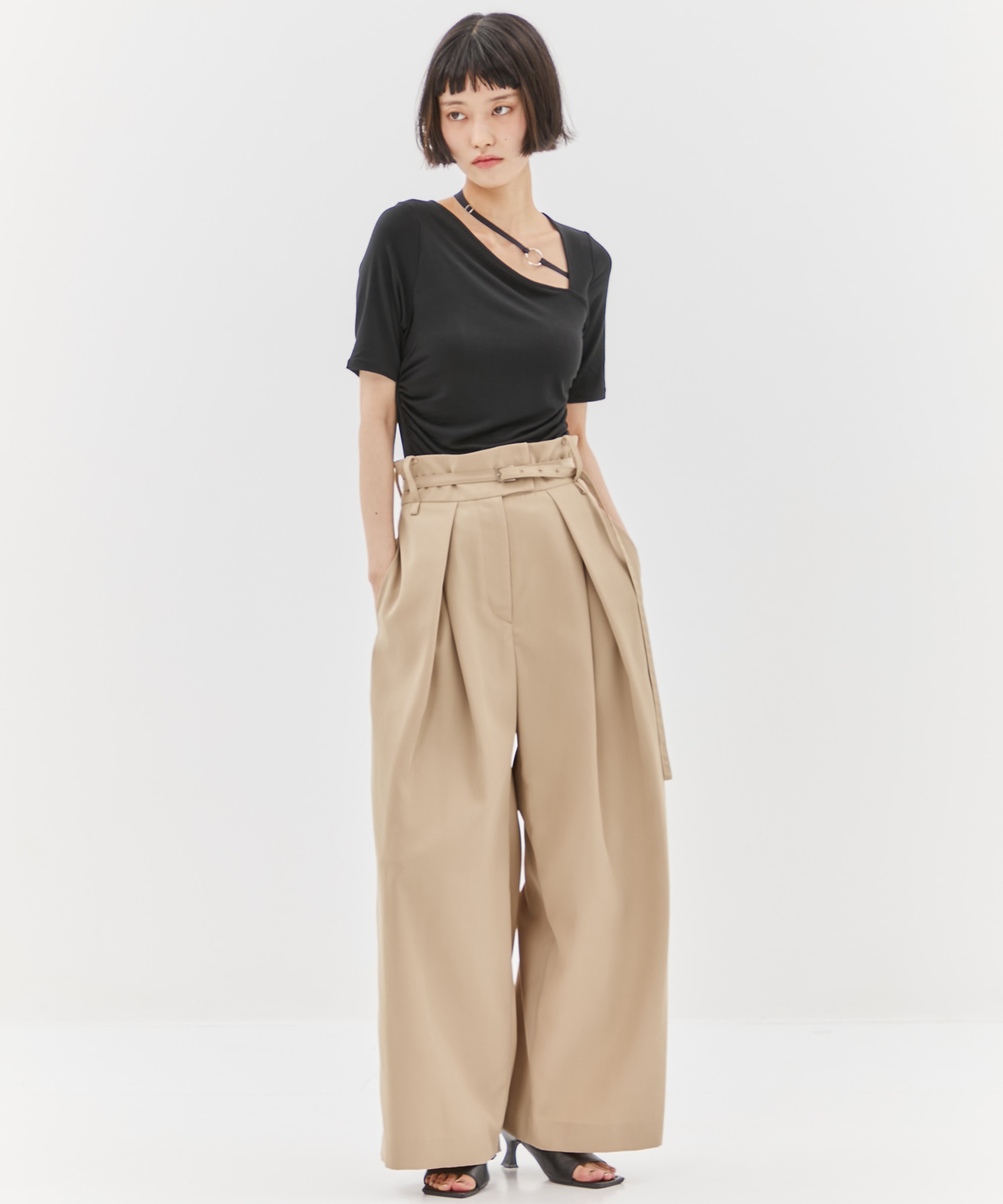 Back Asymmetry Chino Pants STUDIOUS