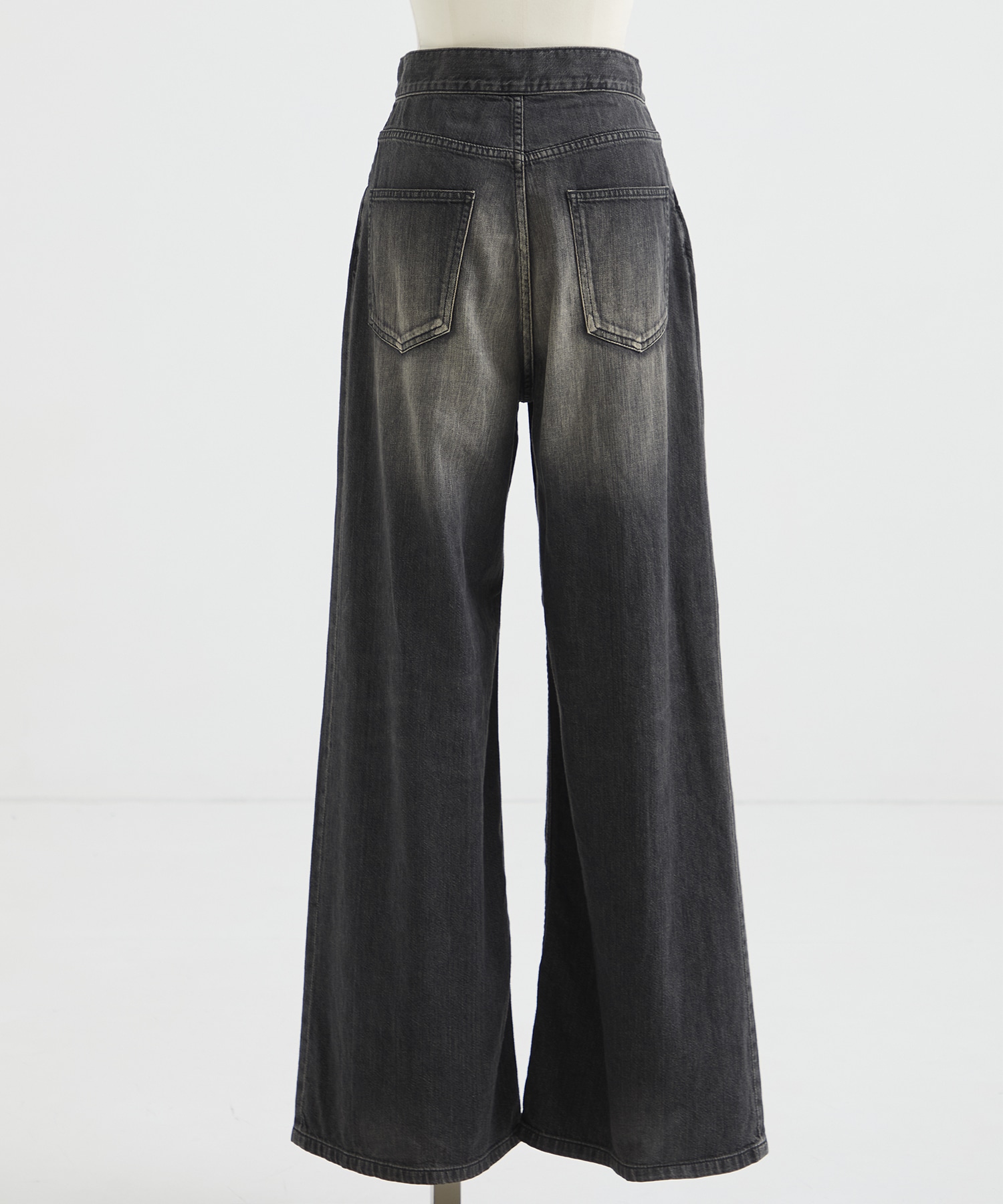 別注 WASHED DENIM FOLDED WIDE PANTS (SHORT LENGTH) JOHN LAWRENCE SULLIVAN