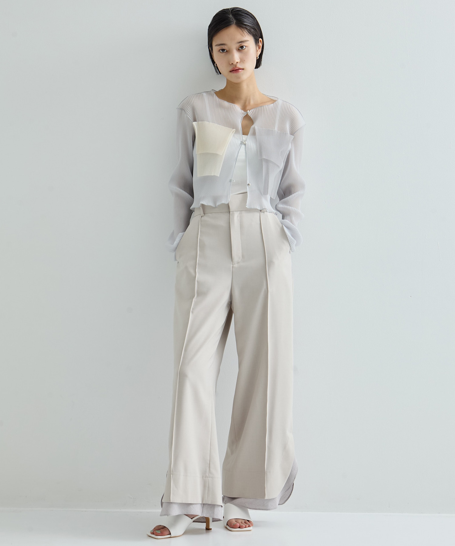 Sheer Layered Trousers STUDIOUS