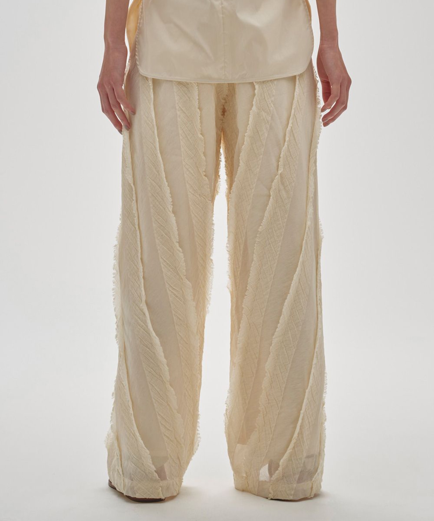 Sheer Jacquard Trousers TODAYFUL
