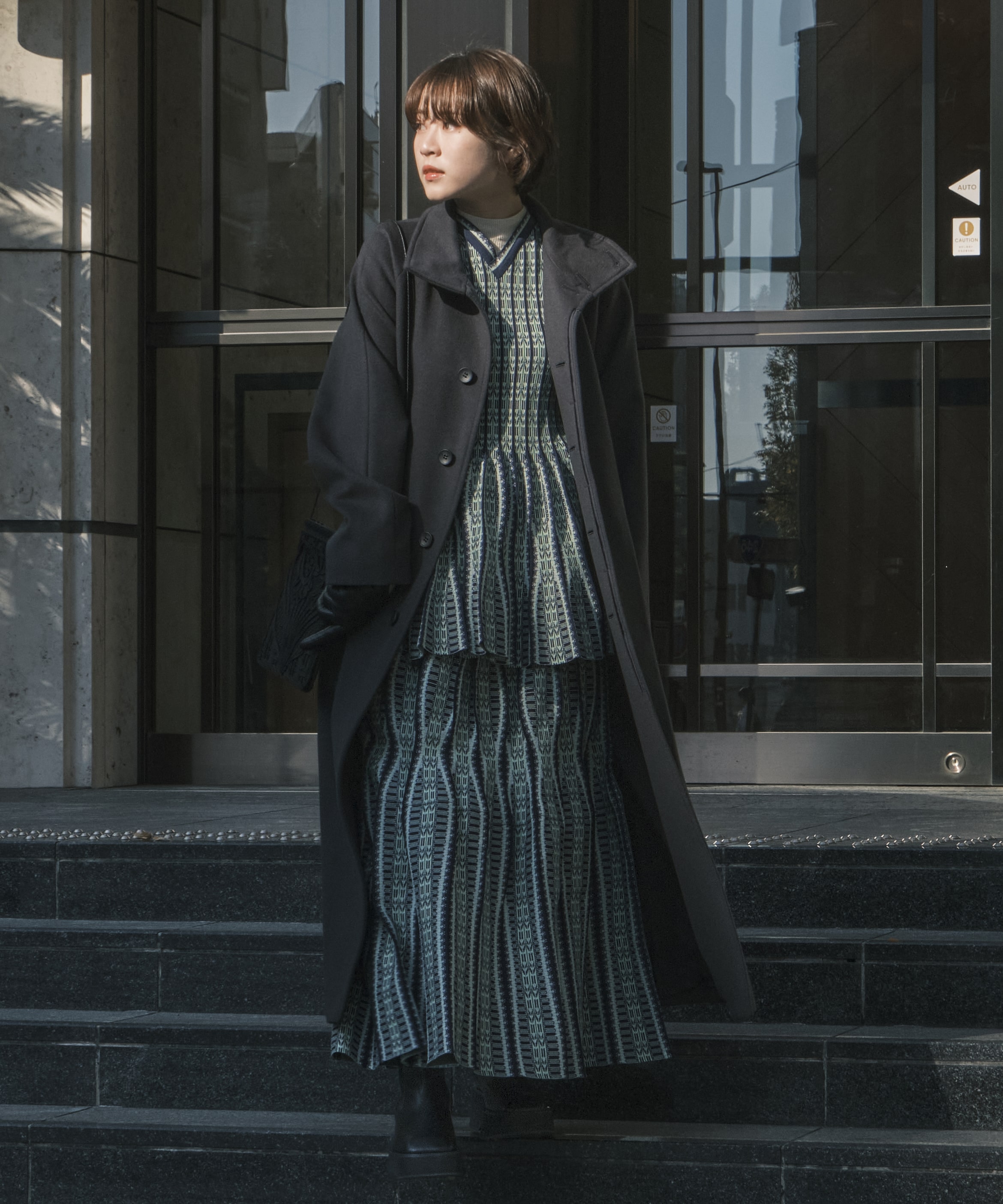 Lantern Knitted Volume Skirt Mame Kurogouchi