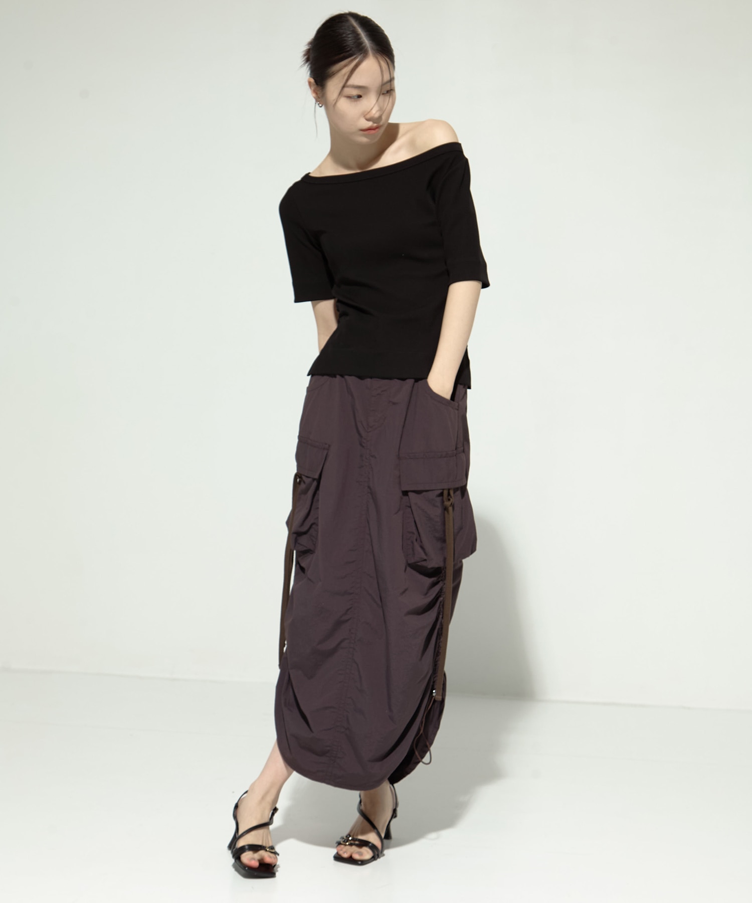 Drawstring Cargo Skirt STUDIOUS