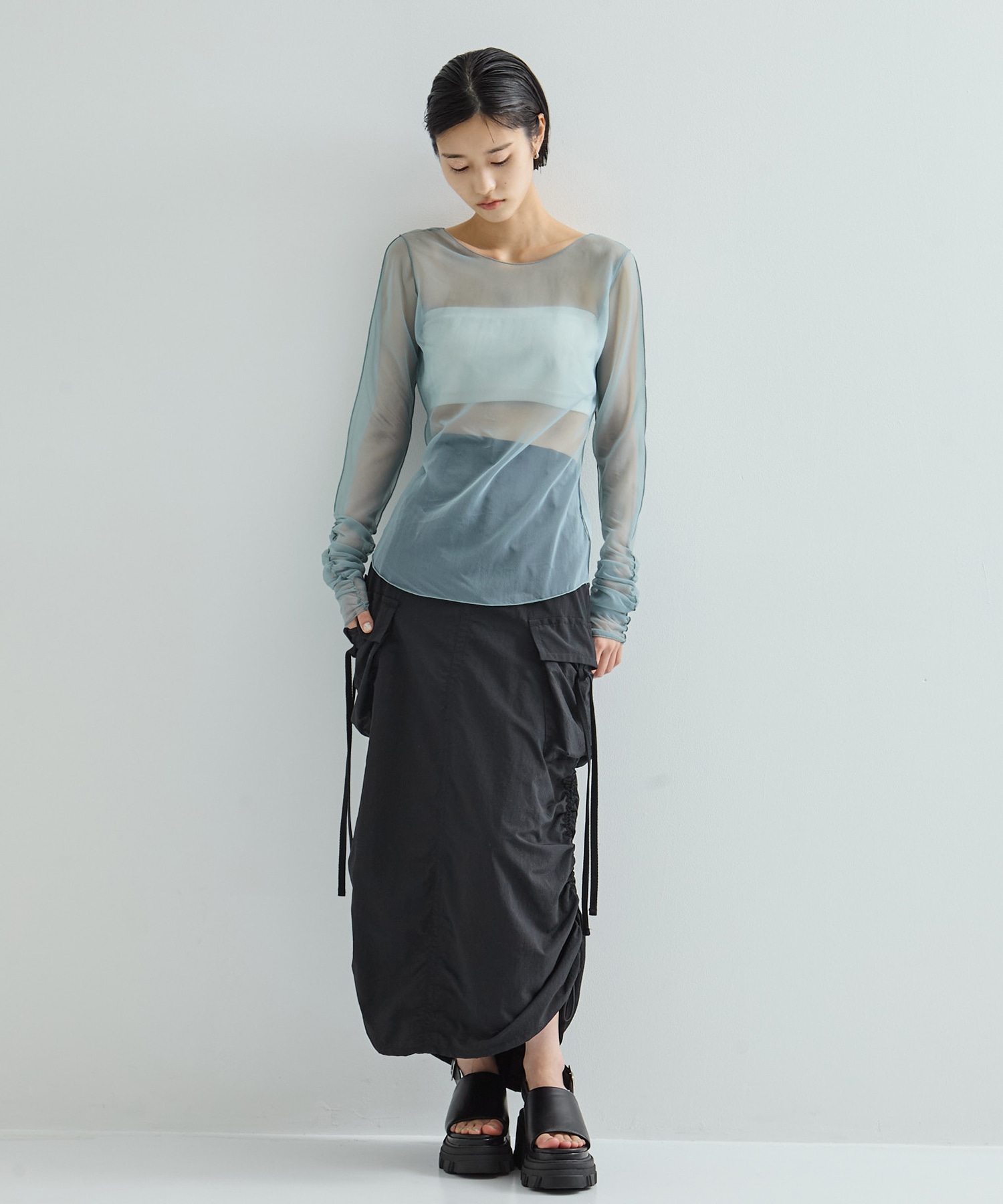 Drawstring Cargo Skirt STUDIOUS