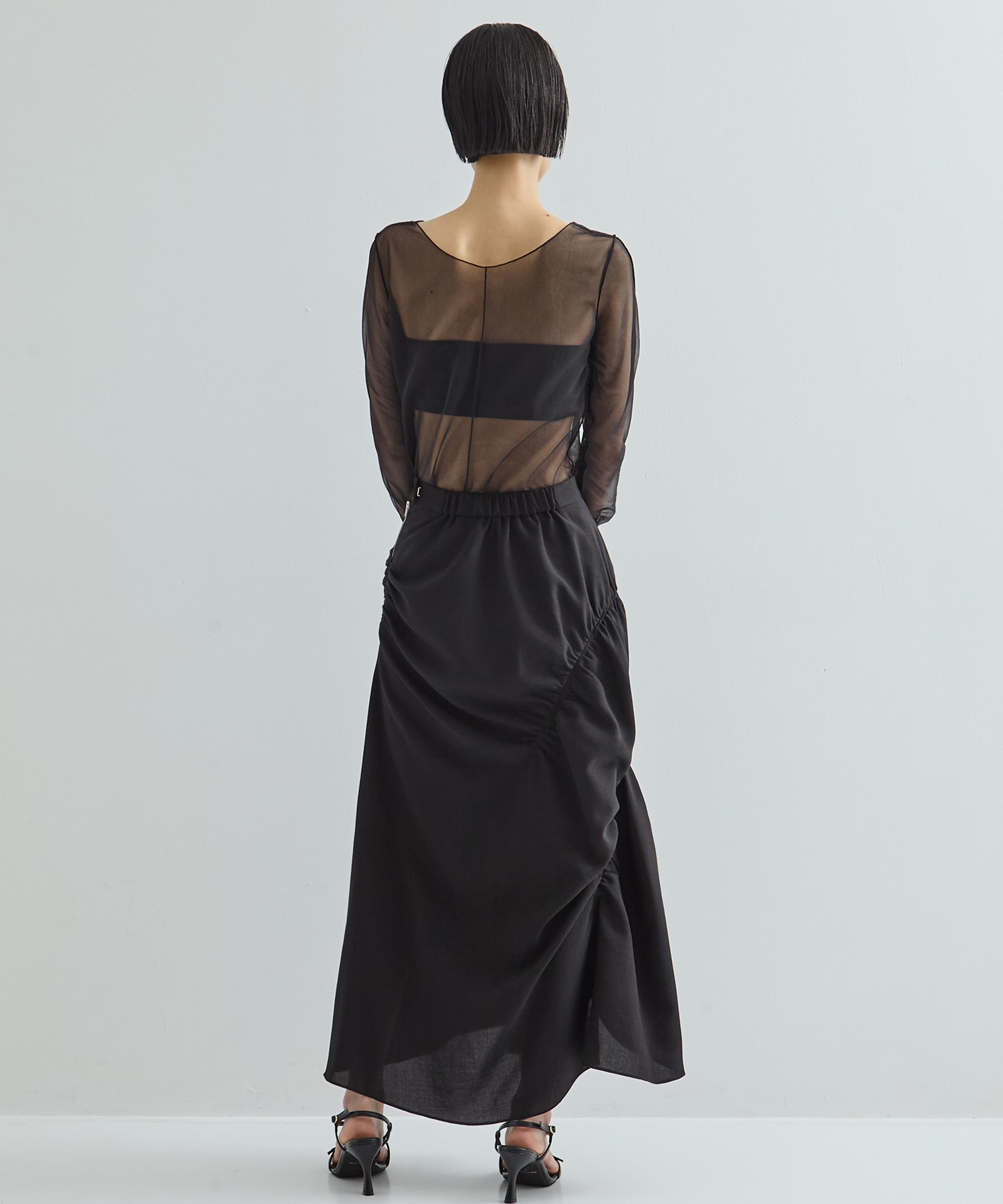 GATHER SHIRRING SKIRT STUDIOUS