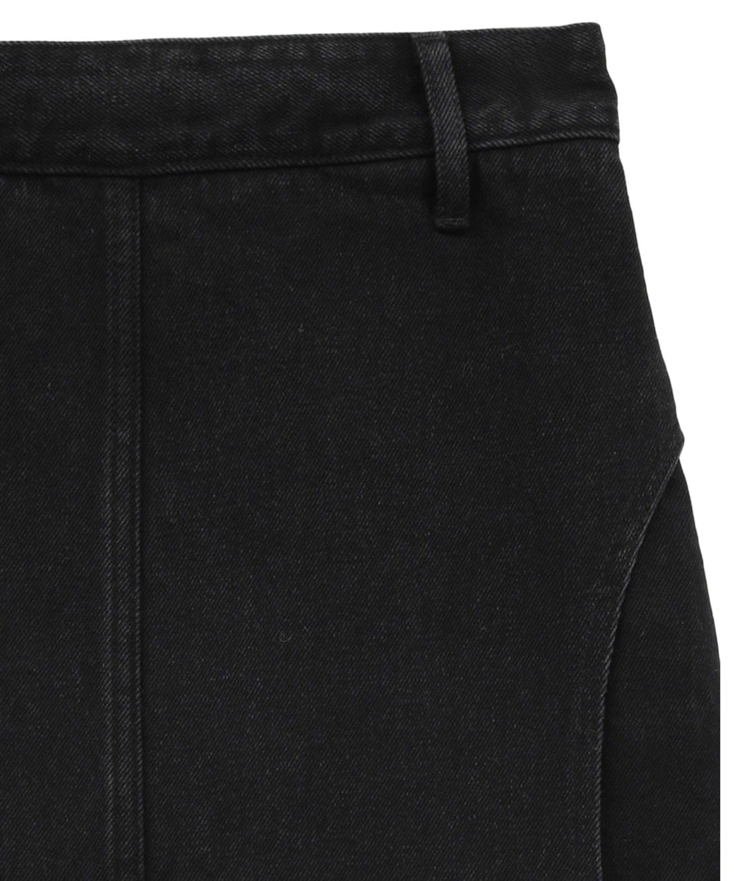 別注 サークルカットデニムスカート CLANE