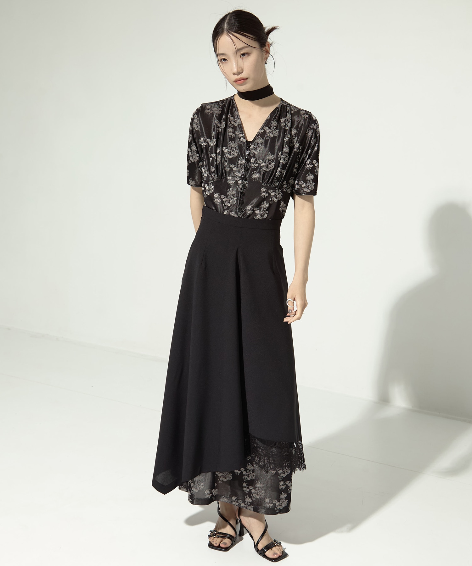 別注lace hem skirt AKANE UTSUNOMIYA