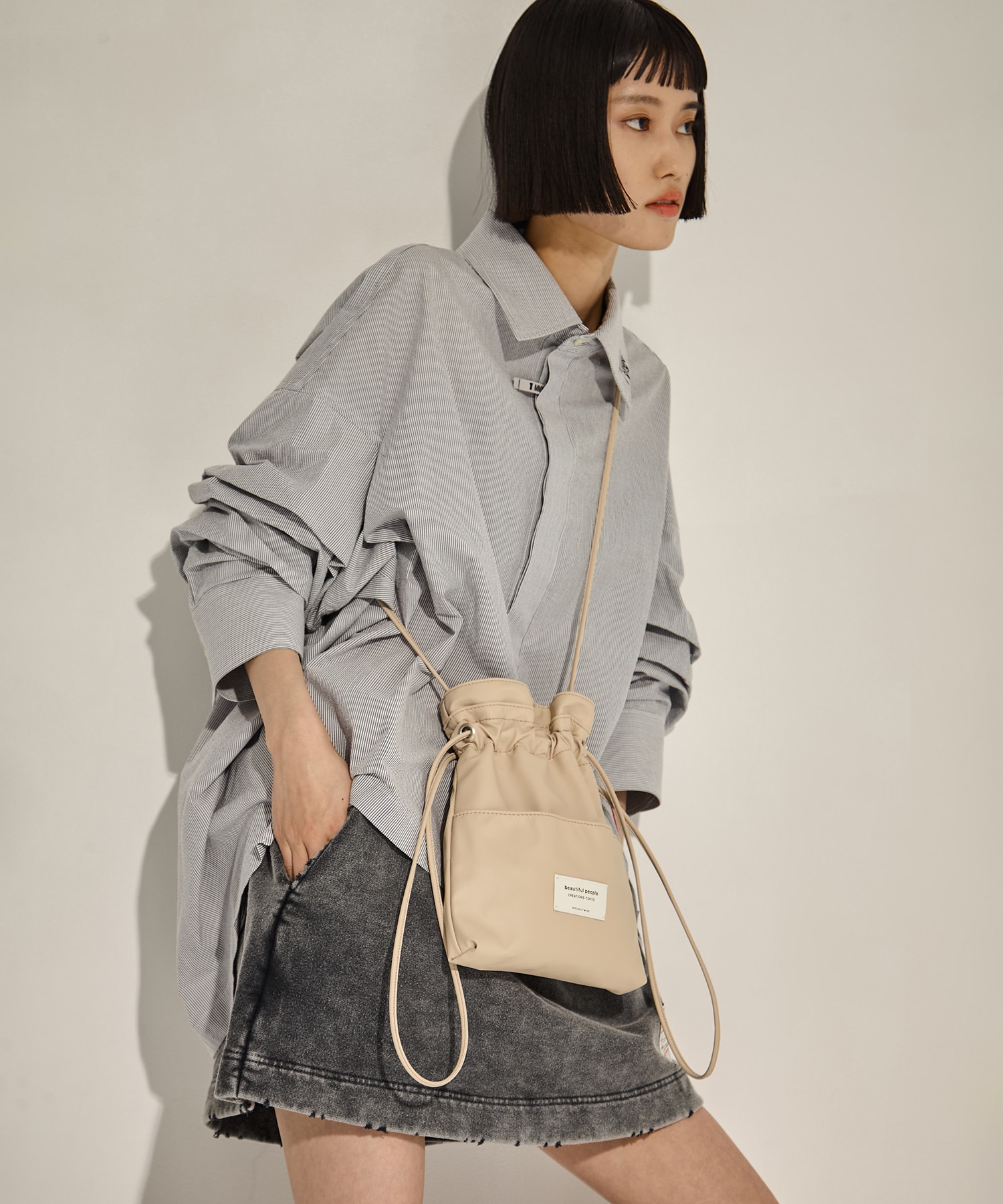 別注2wayショルダー巾着バッグ beautiful people