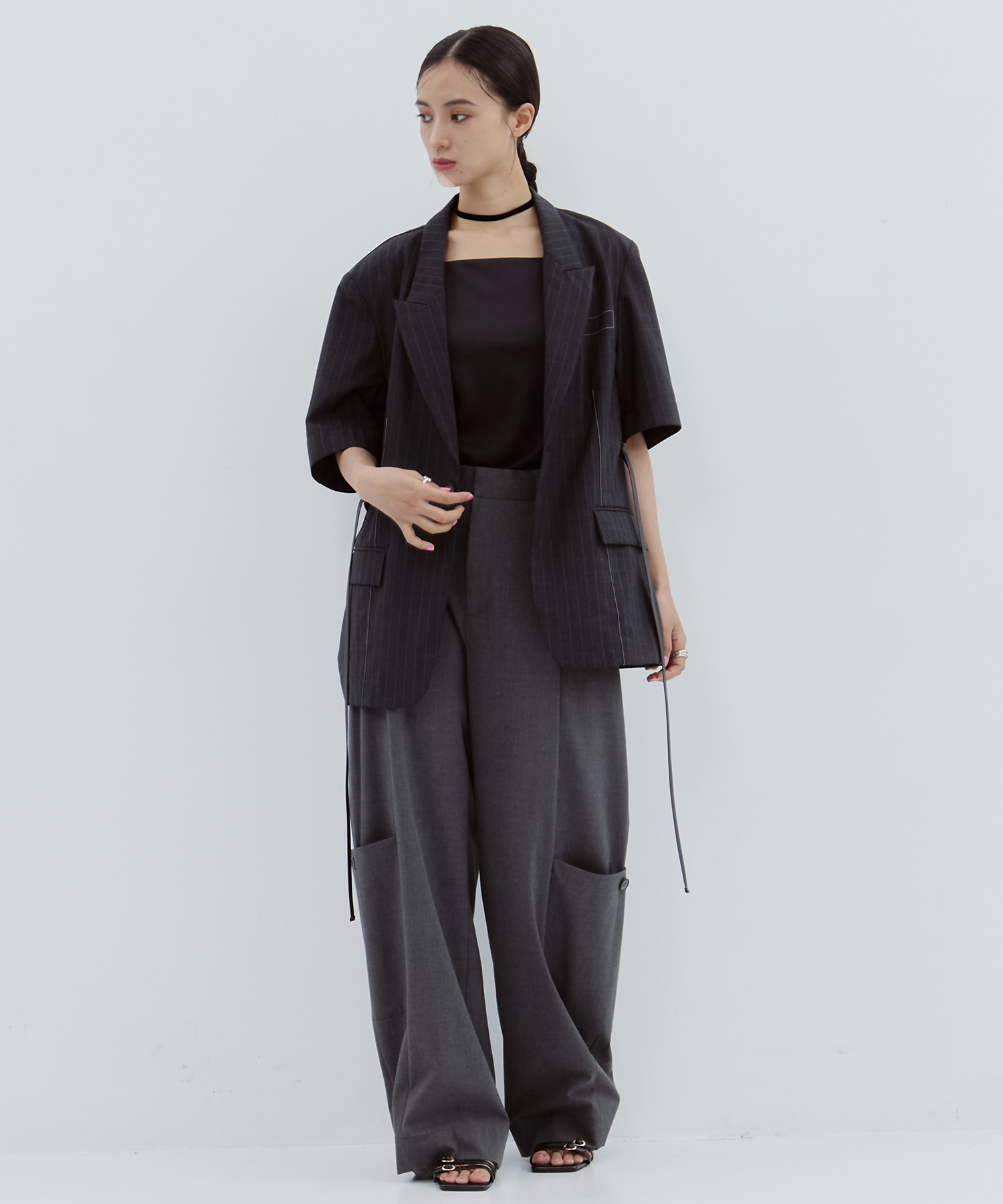 Half Sleeve Summer Wool Jacket STUDIOUS