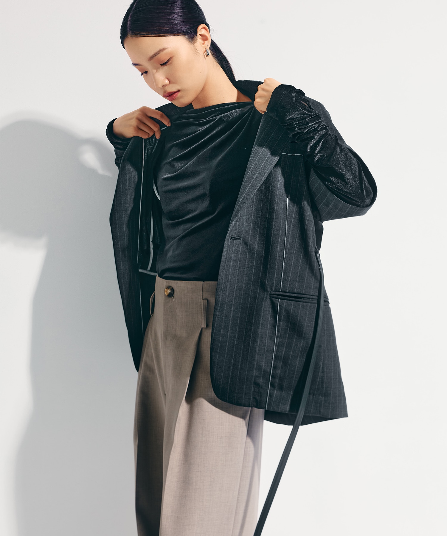 Half Sleeve Summer Wool Jacket STUDIOUS