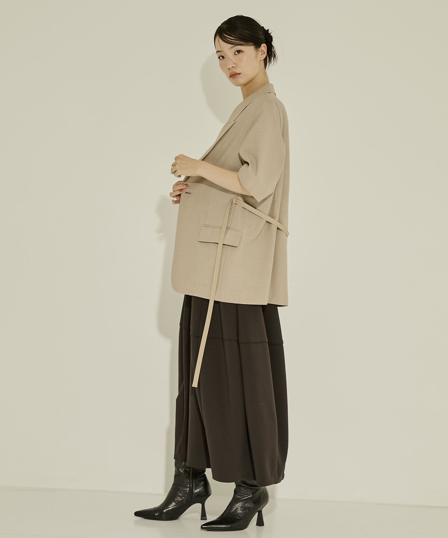 Half Sleeve Summer Wool Jacket STUDIOUS