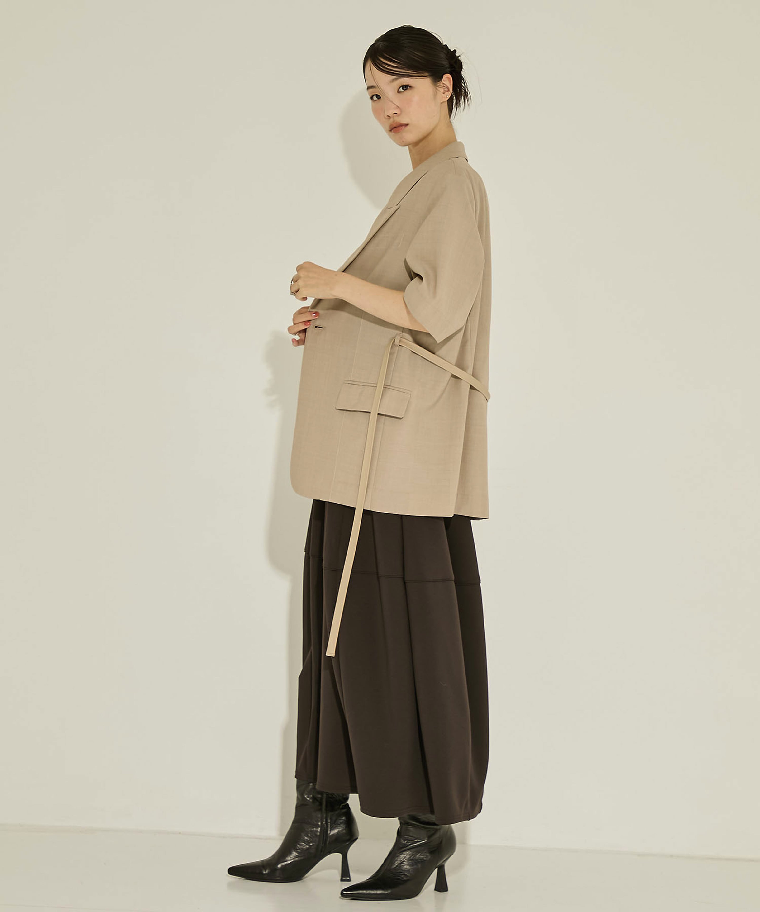 Half Sleeve Summer Wool Jacket STUDIOUS