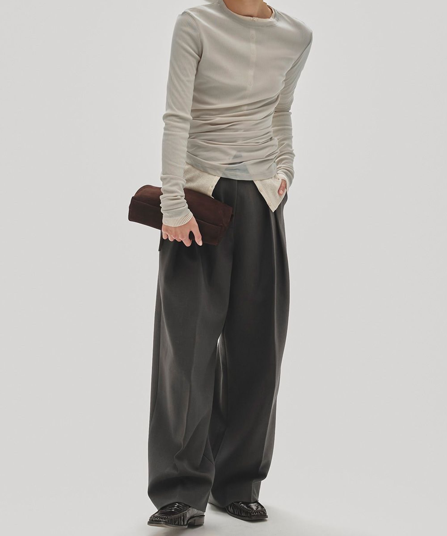 Round Leather Bag TODAYFUL