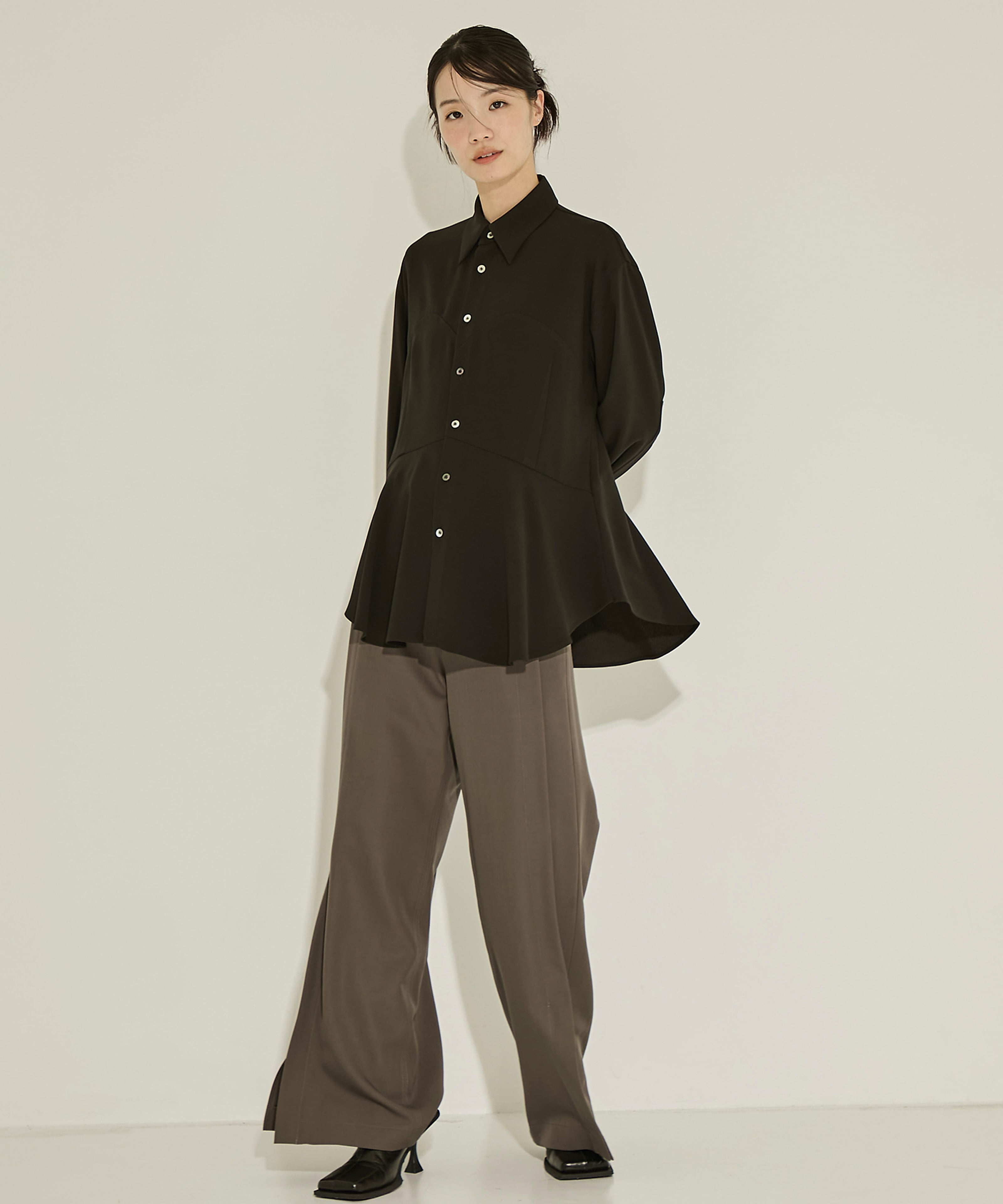 Peplum Hem Shirt UJOH
