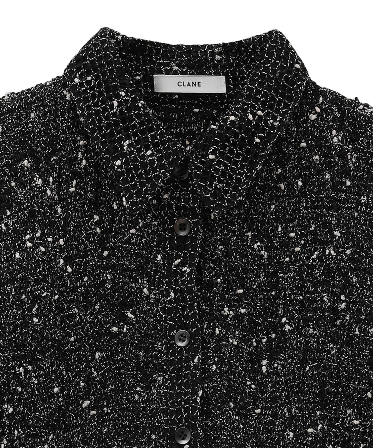 MIX MESH GATHER SHIRT CLANE