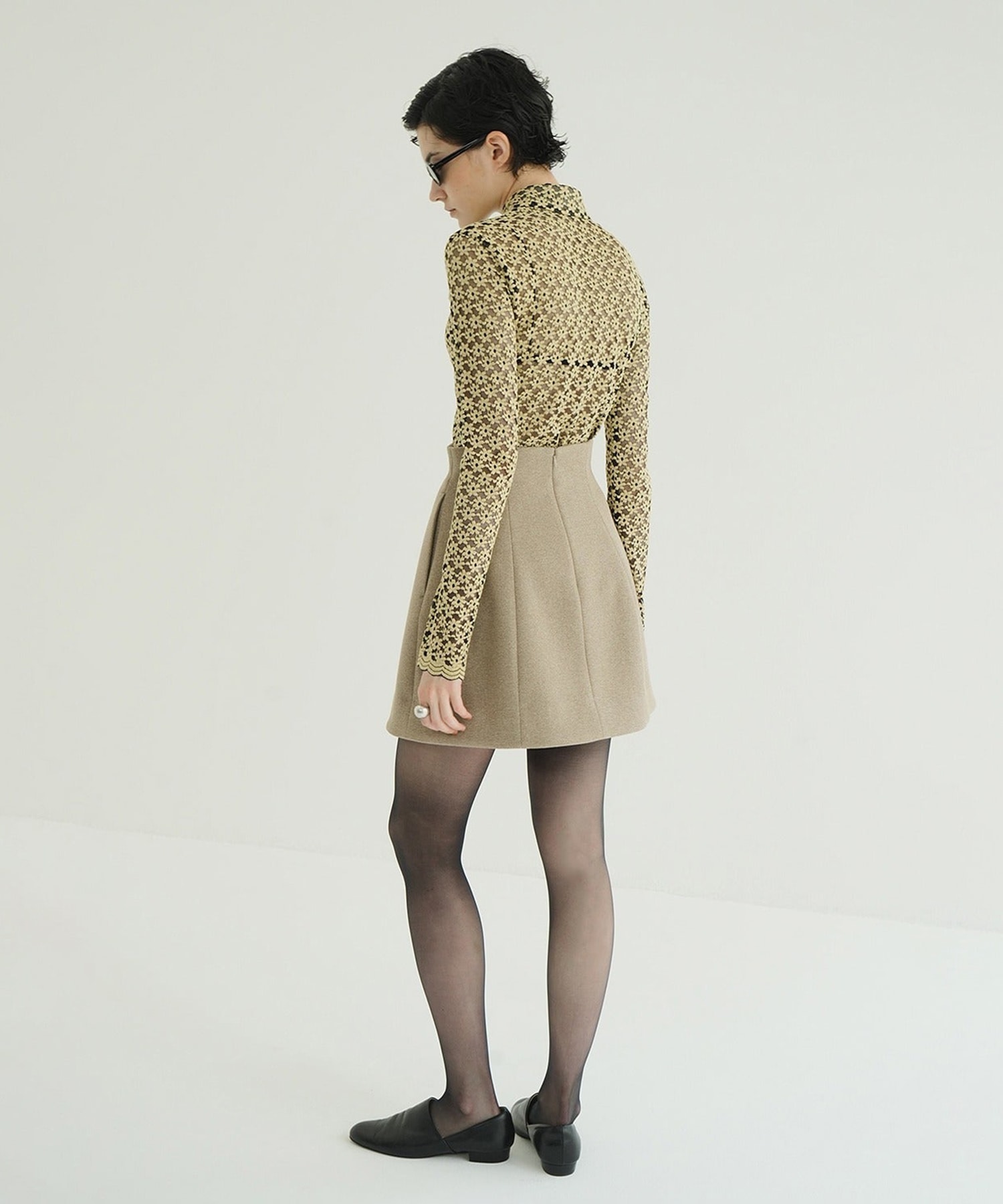 3D FLOWER LACE SHIRT CLANE