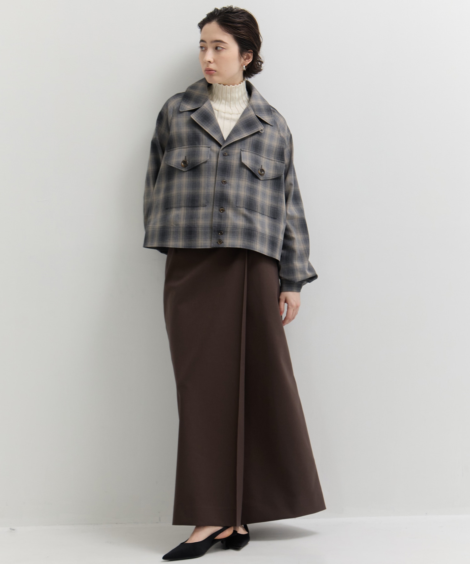 RERACS A-LINE CPO BLOUSE　CHECK THE RERACS