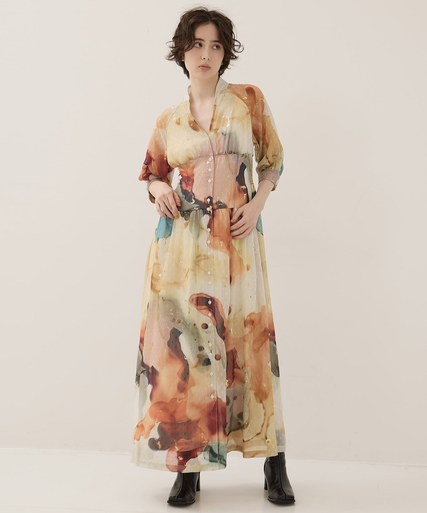 EX. Art Organdy Dress AMERI