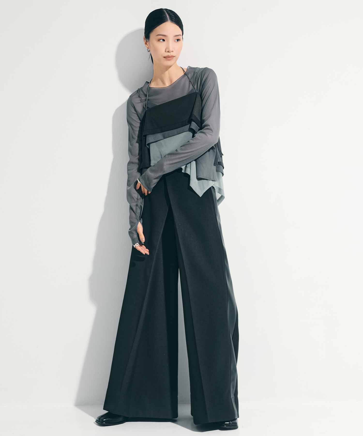 3way Camisole & Sheer Long T STUDIOUS