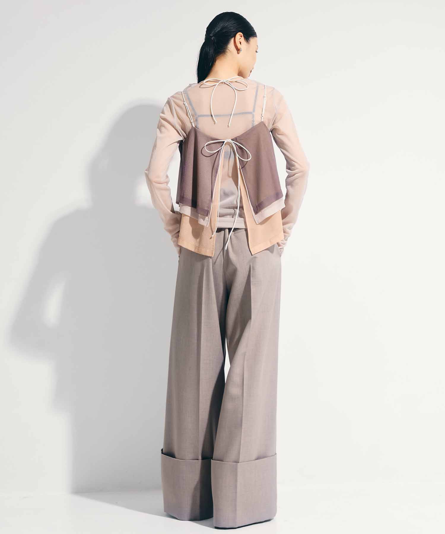 3way Camisole & Sheer Long T STUDIOUS