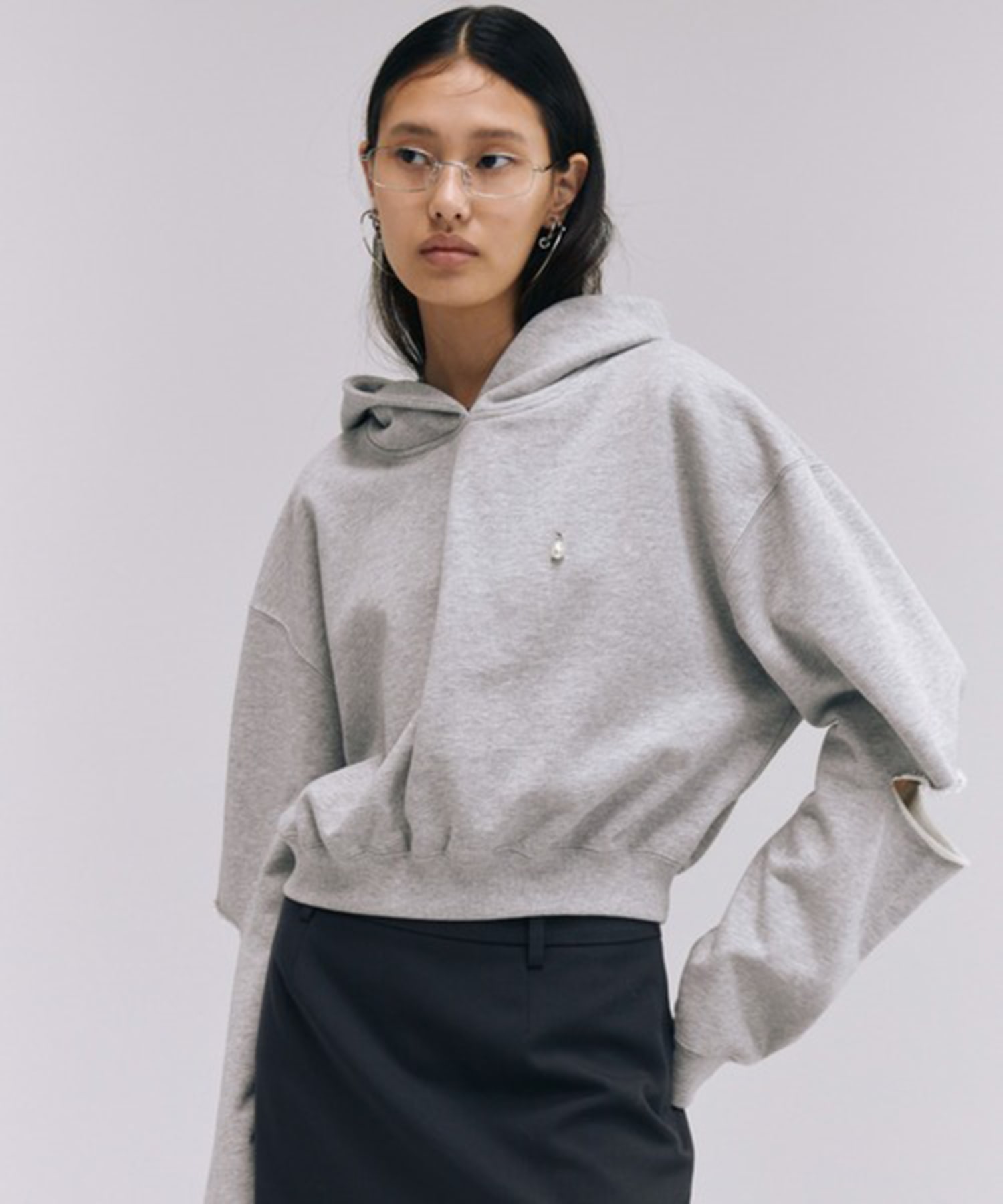 SLIT SHORT HOODIE JOSEMOON