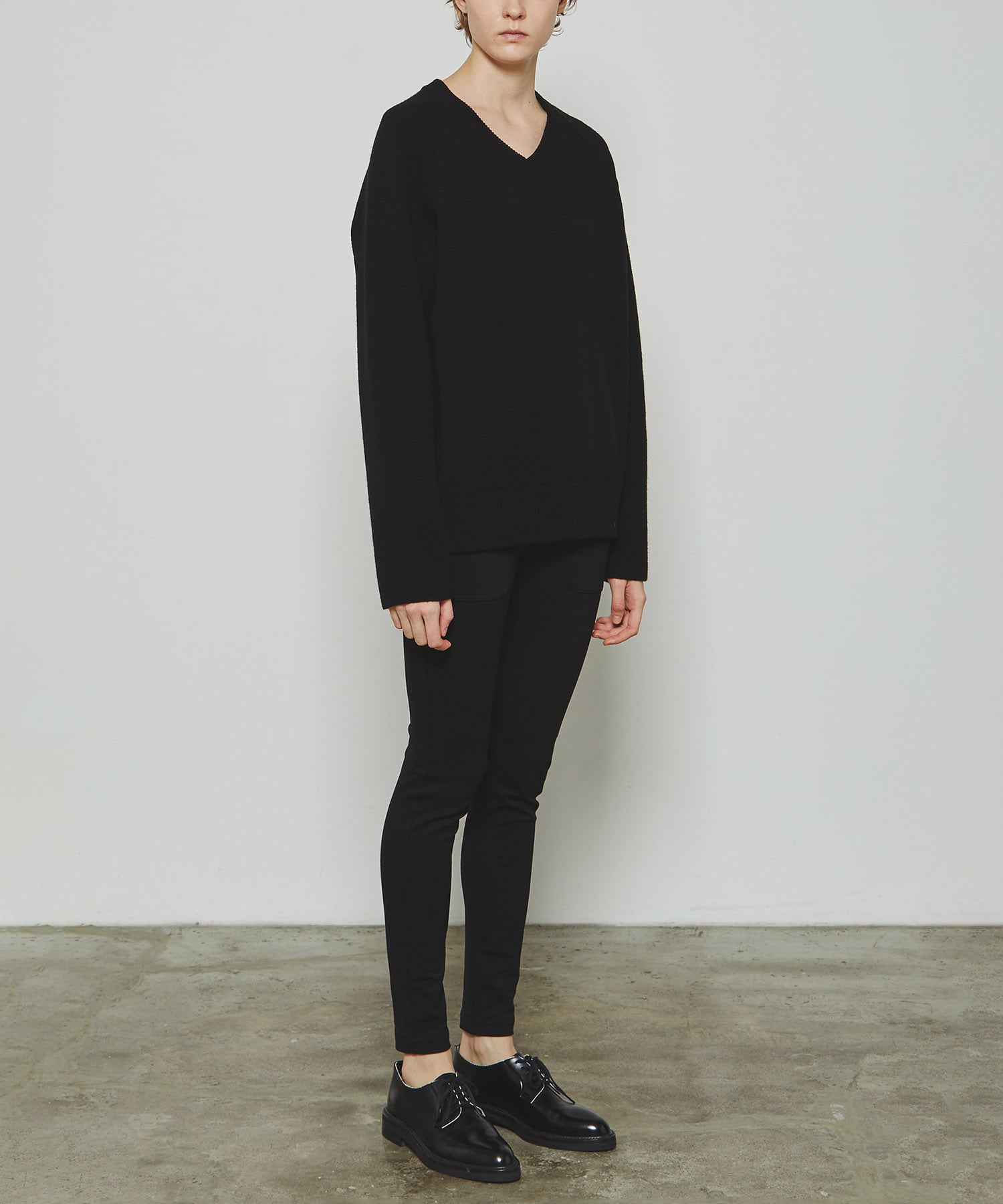 RERACS RAGRAN V NECK PULLOVER KNIT THE RERACS