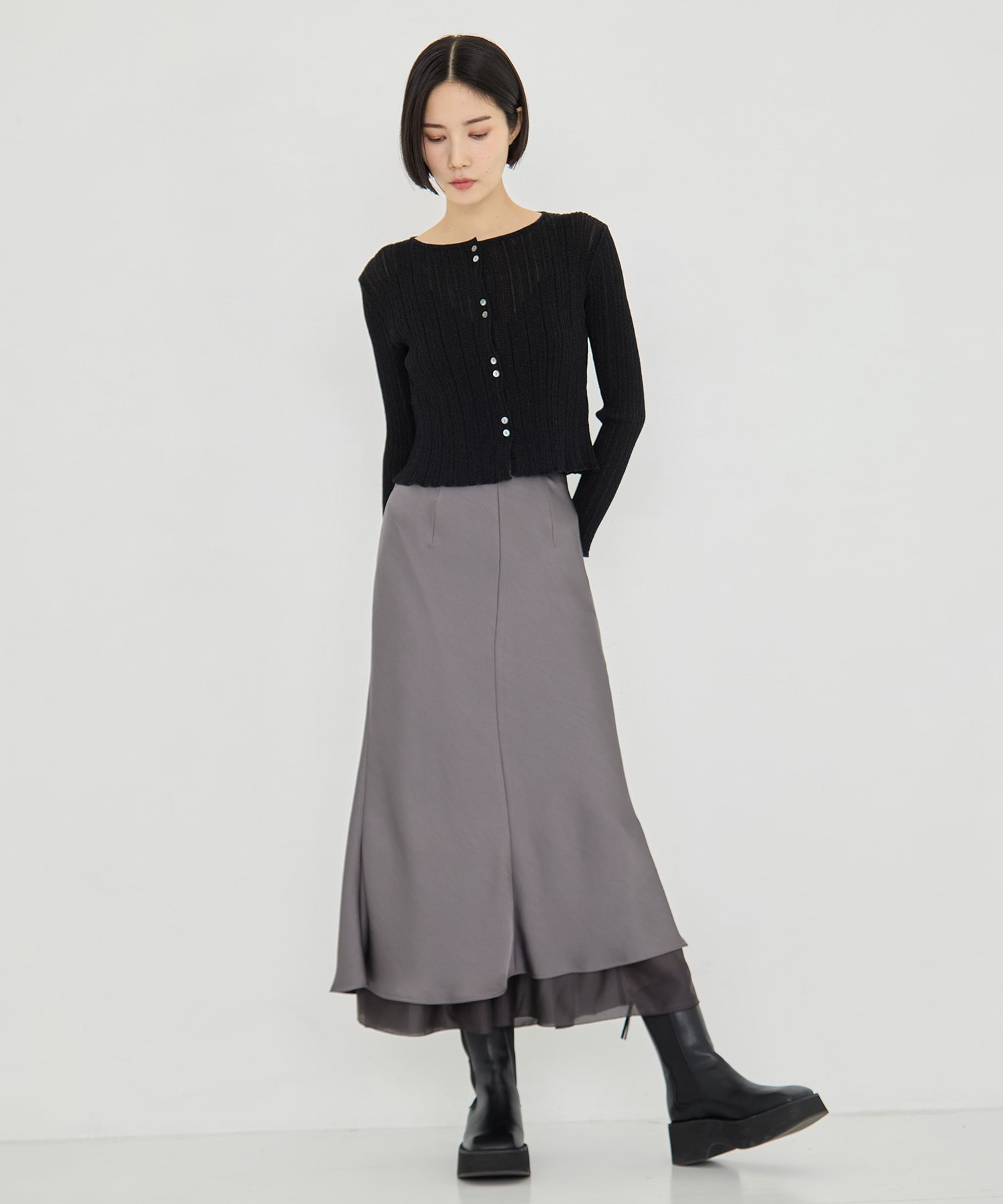 SHEER RANDOM LIB KNIT STUDIOUS