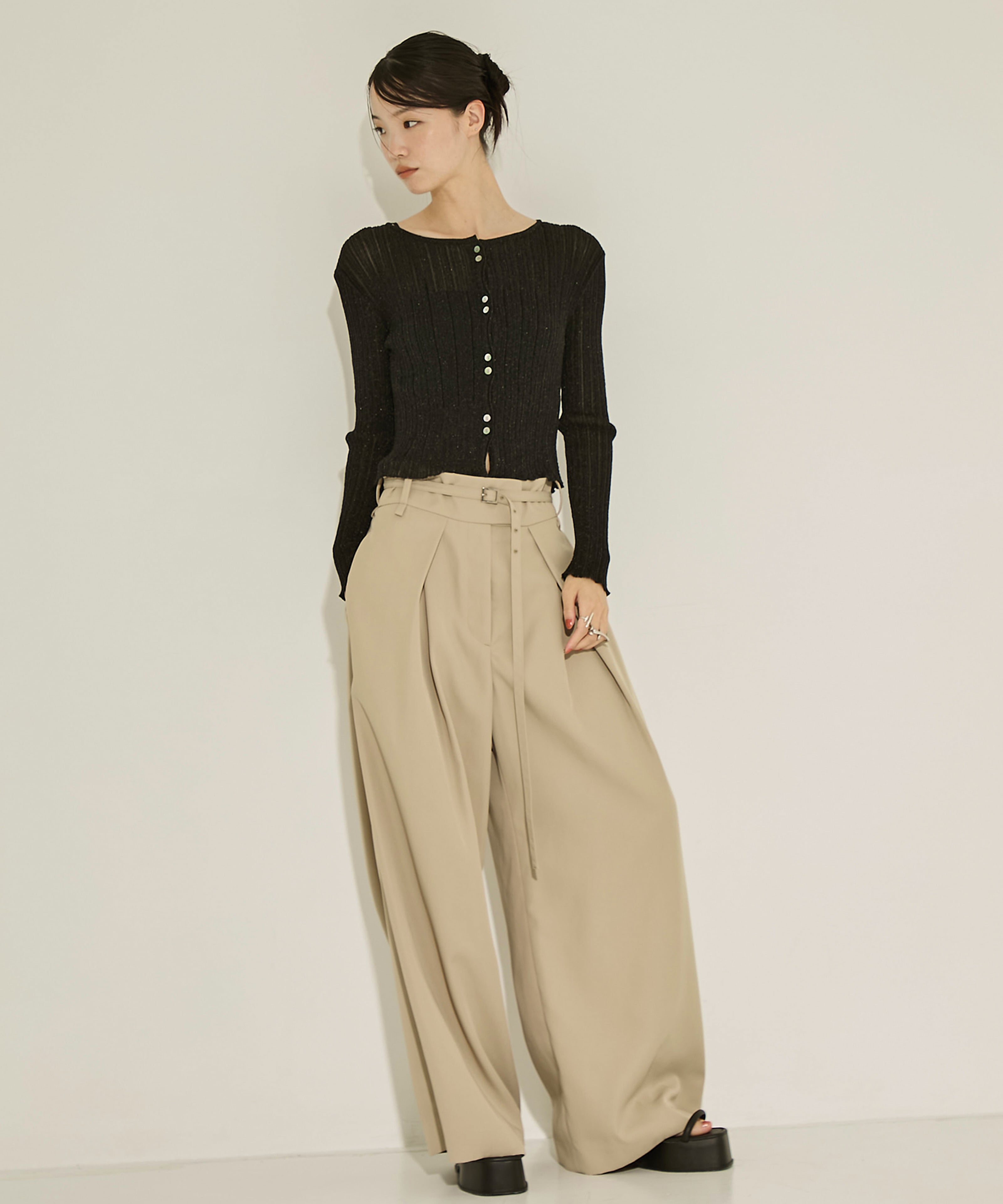 SHEER RANDOM LIB KNIT STUDIOUS