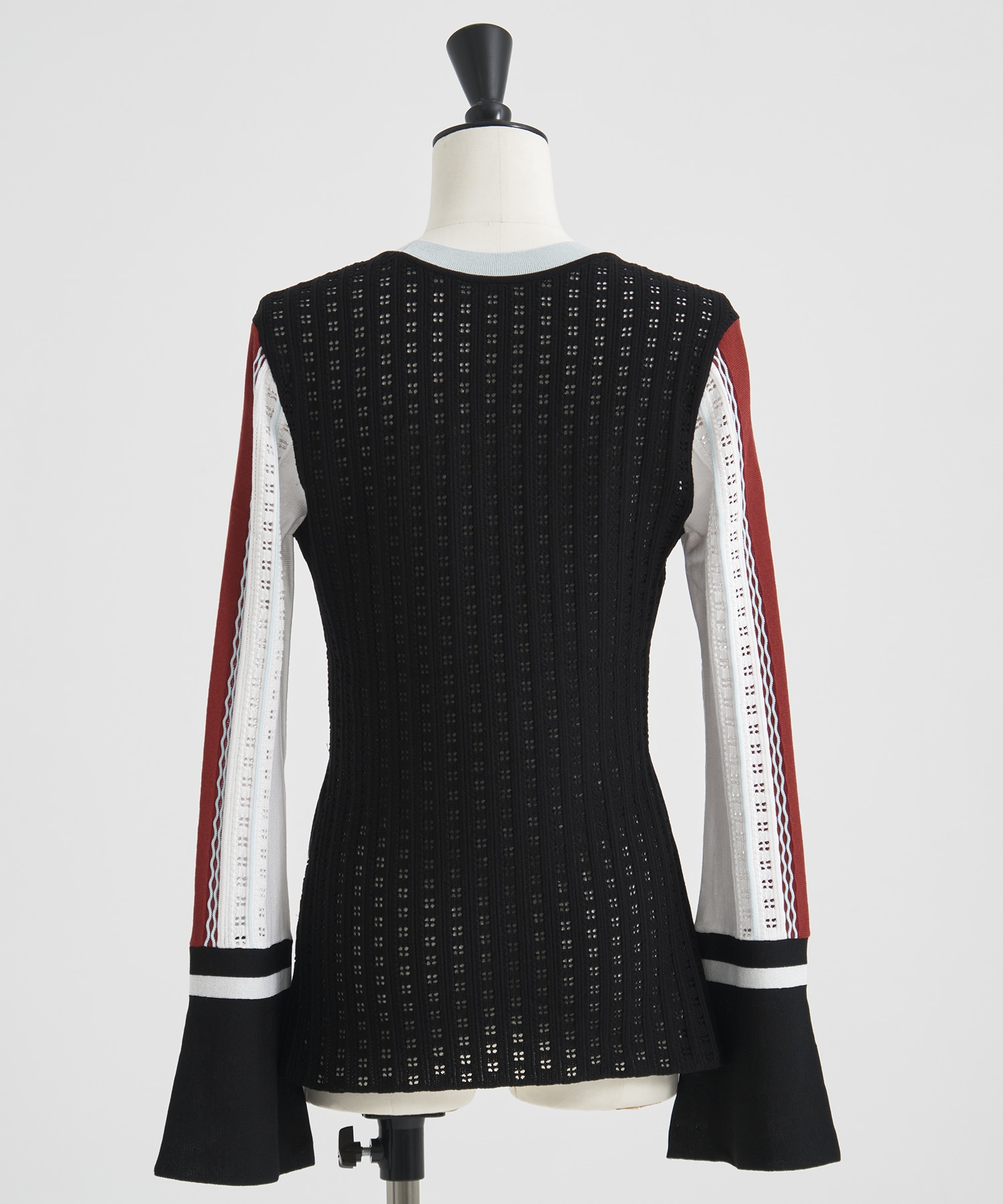 Geometric Pattern Knitted Cardigan Mame Kurogouchi