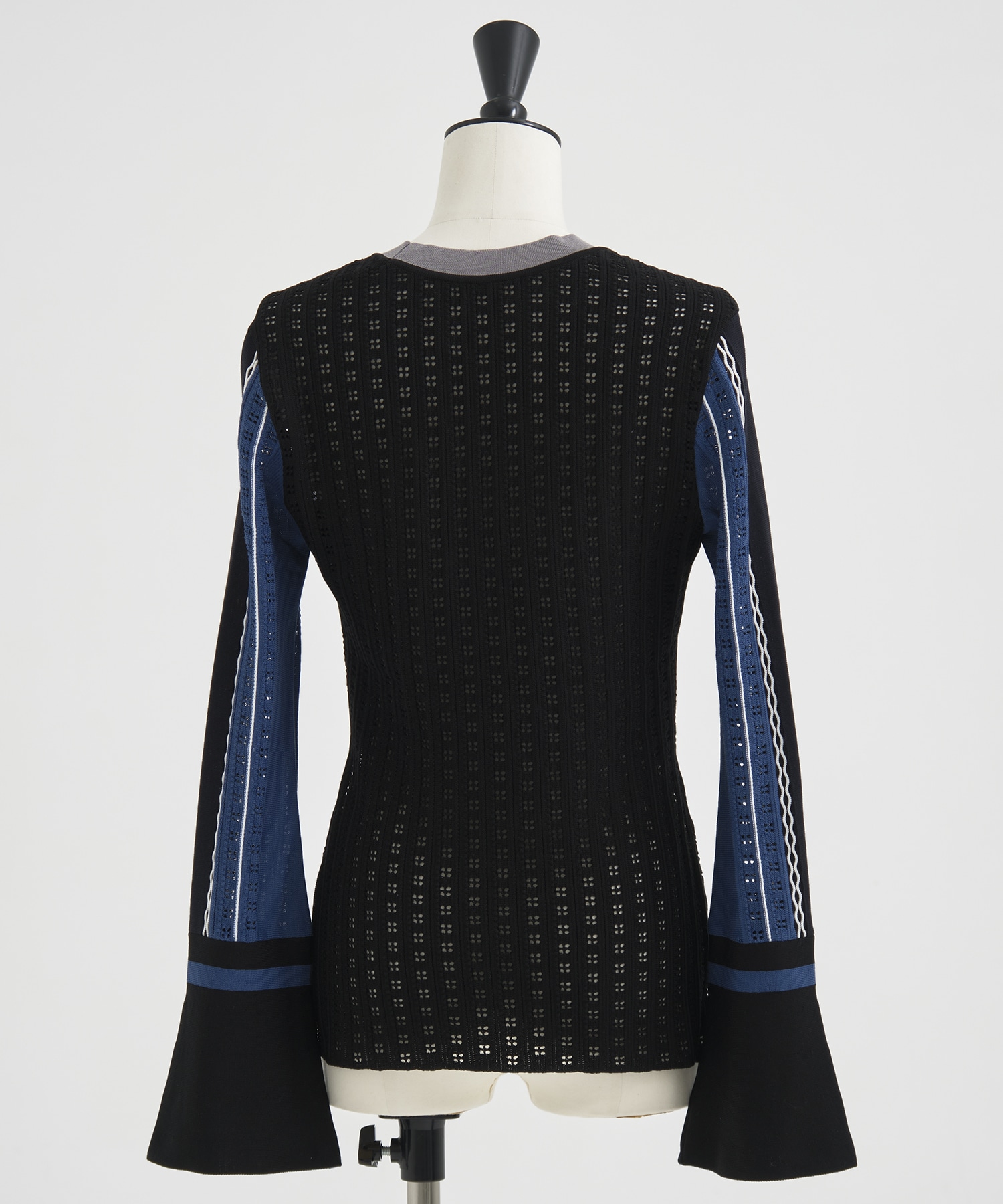 Geometric Pattern Knitted Cardigan Mame Kurogouchi