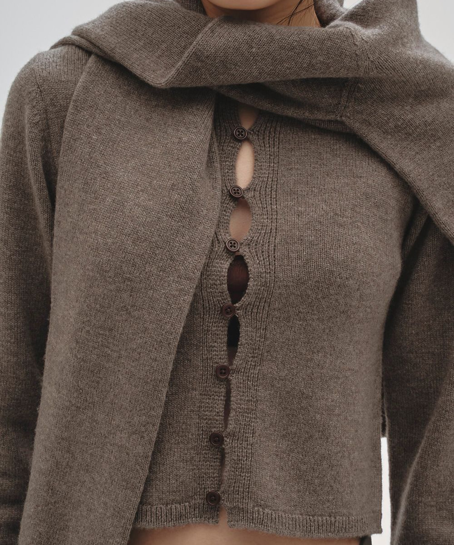Cashmere Compact Cardigan TODAYFUL