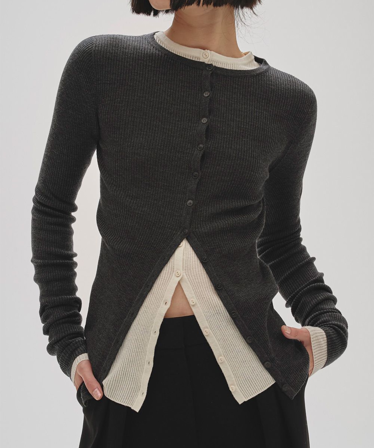 Silkwool Knit Cardigan TODAYFUL