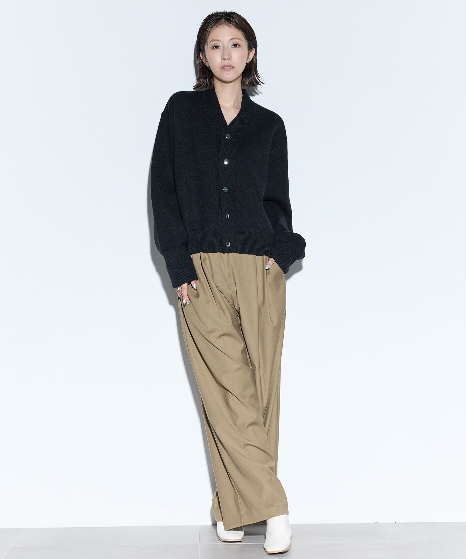 RERACS SNAP BUTTON KNIT CARDIGAN THE RERACS