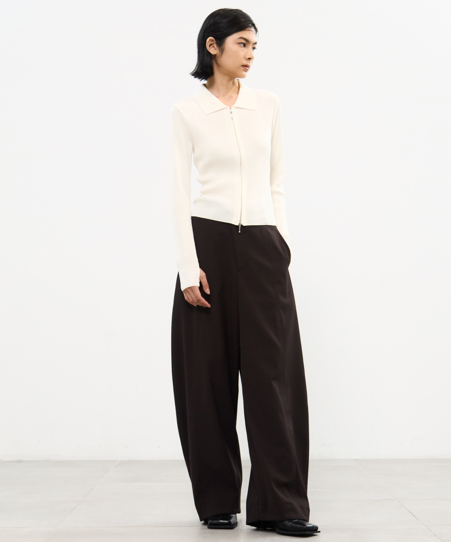 ZIP UP POLO KNIT STUDIOUS