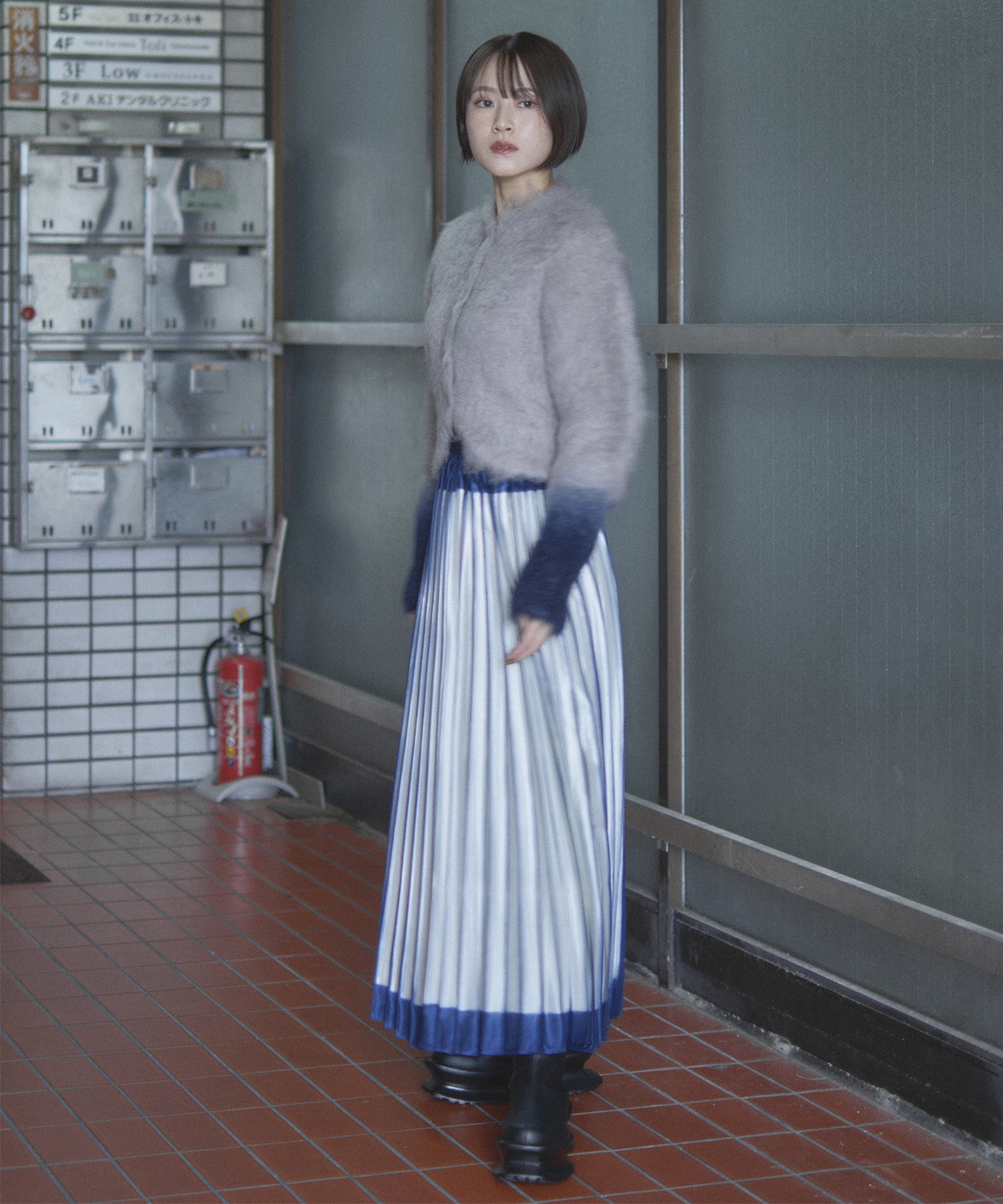 Fur Knitted Cardigan Mame Kurogouchi