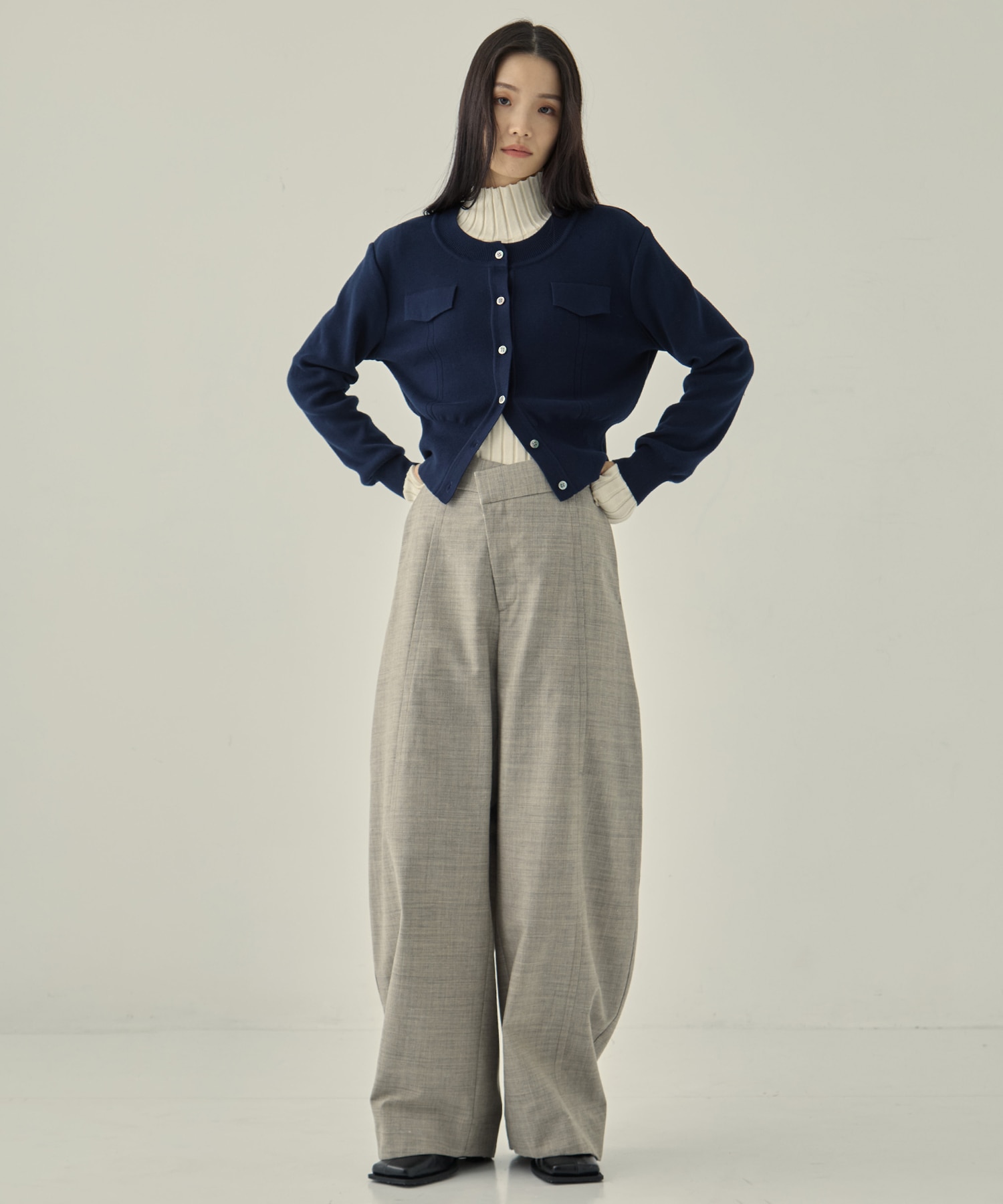 POCKET KNIT CARDIGAN STUDIOUS