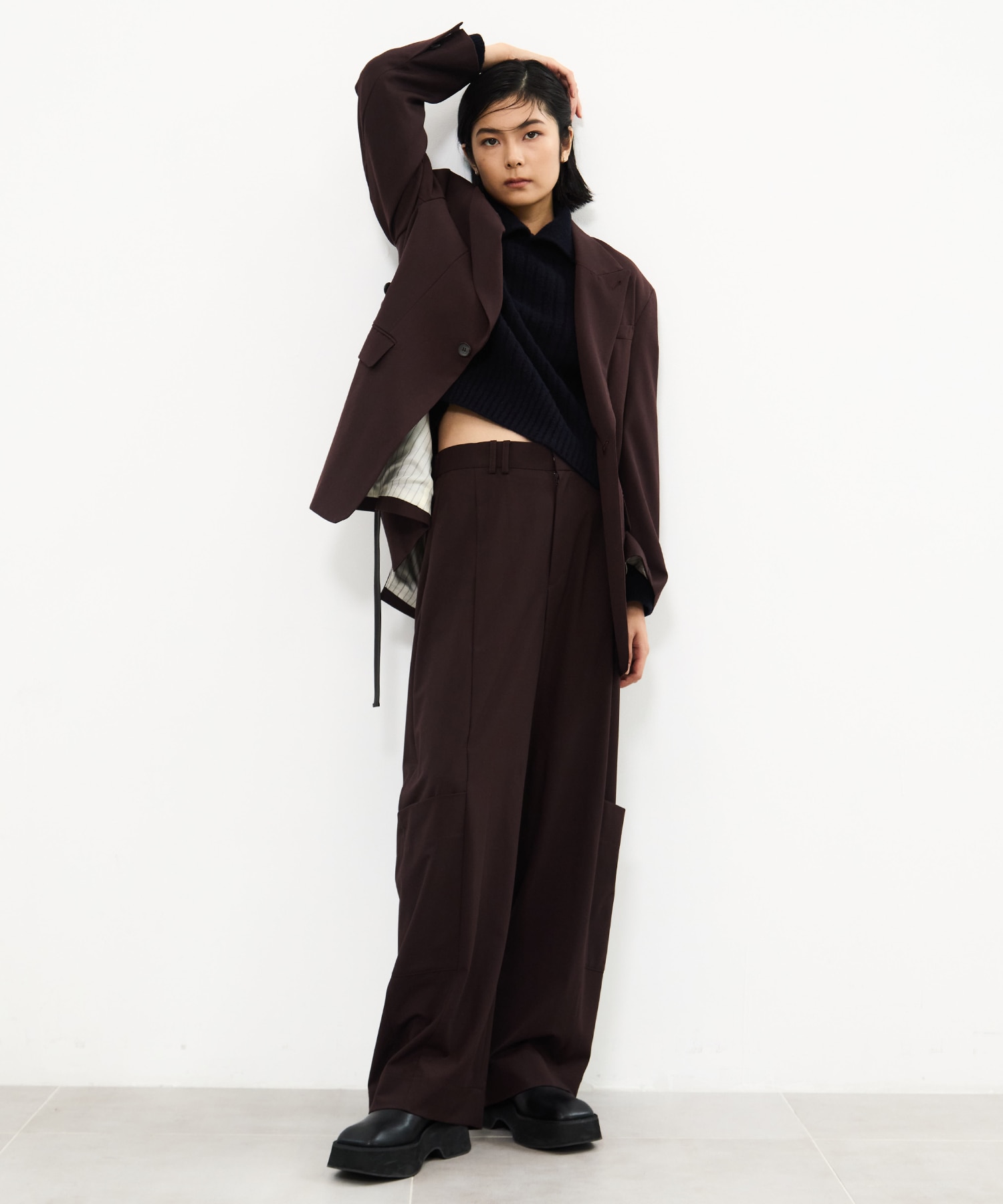 Soft Barrel Leg Cargo Trousers 