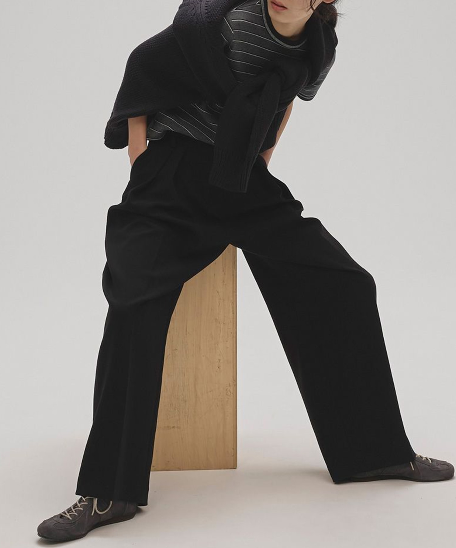 Bonding Wide Trousers TODAYFUL