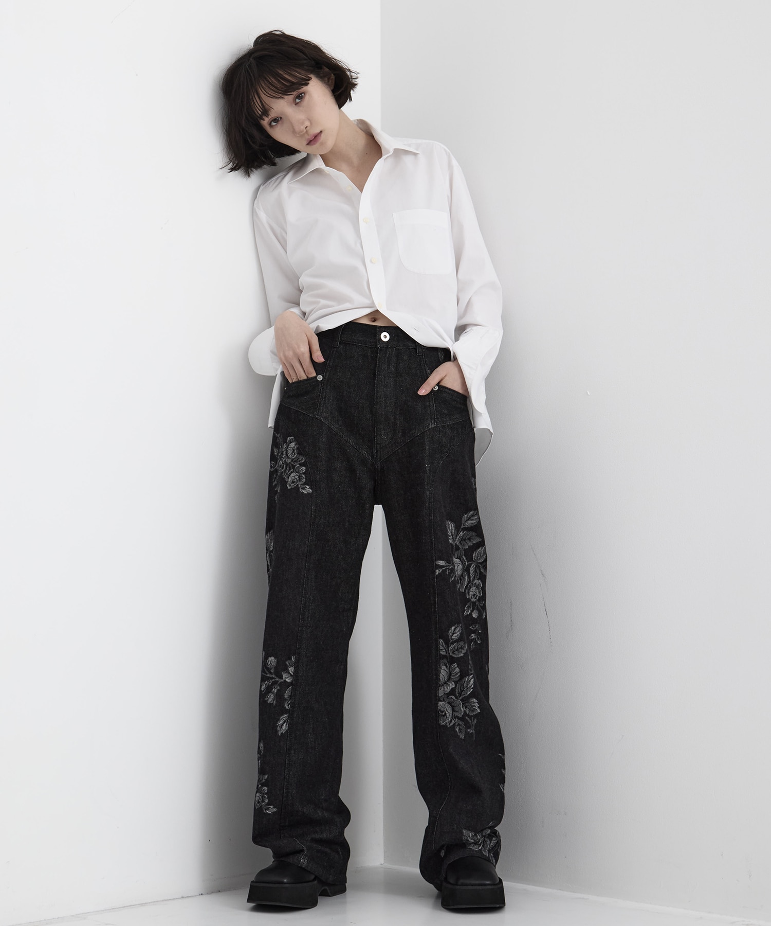 別注 ROSE DENIM PANTS FETICO