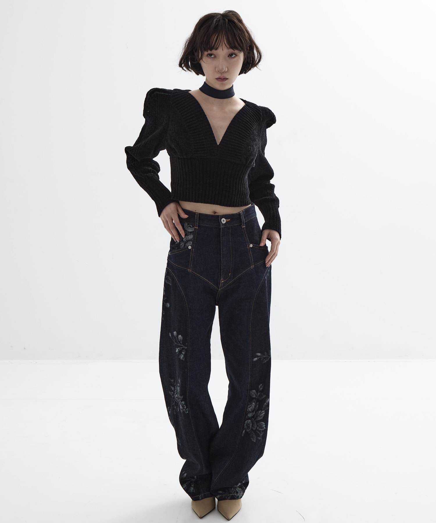 別注 ROSE DENIM PANTS FETICO