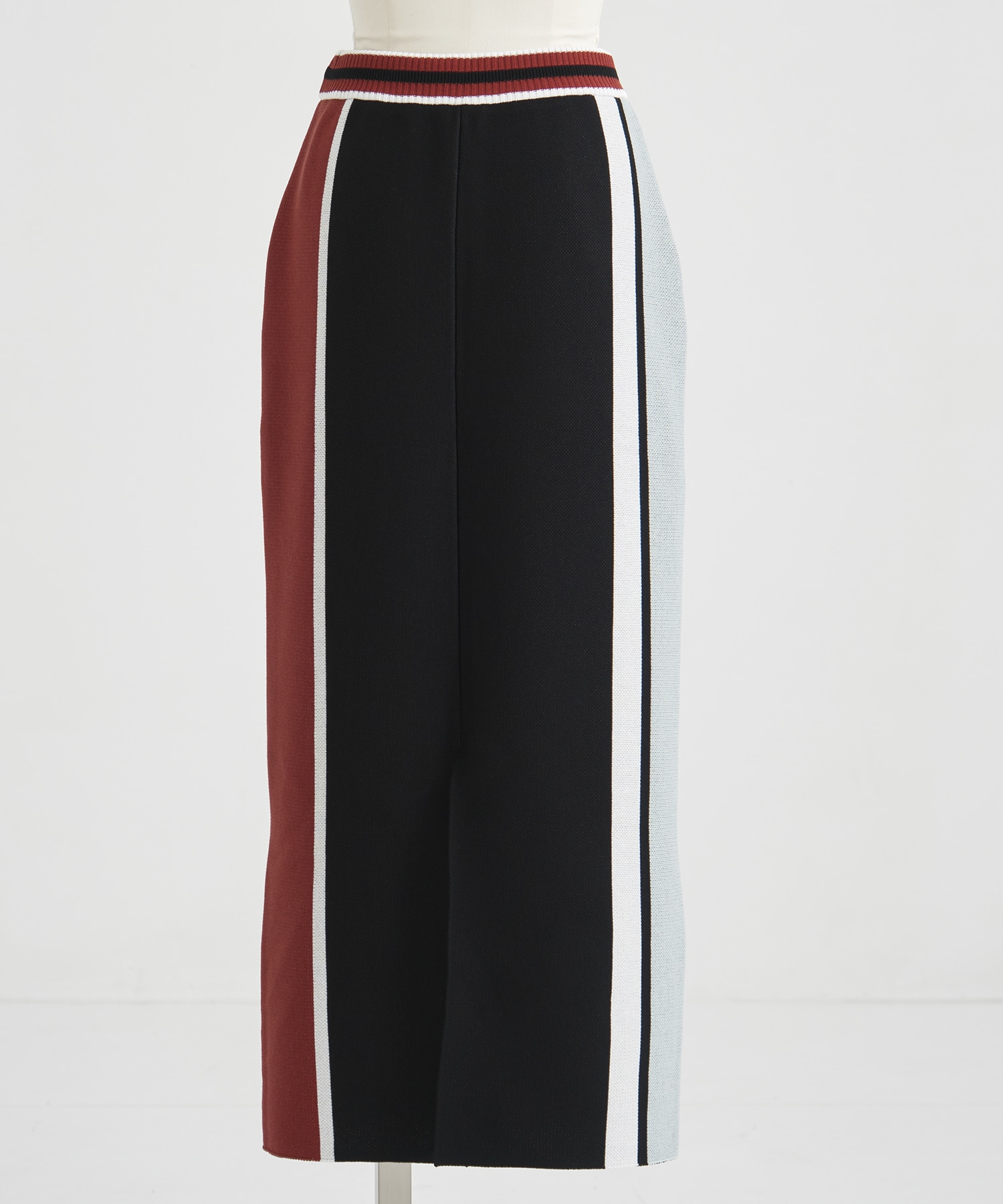 Geometric Pattern Knitted Skirt Mame Kurogouchi