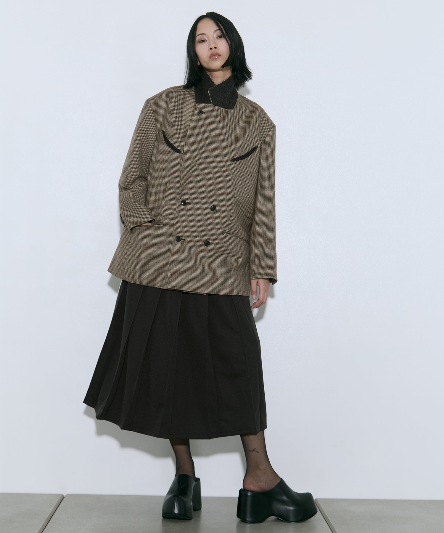 Wool check jacket TOGA