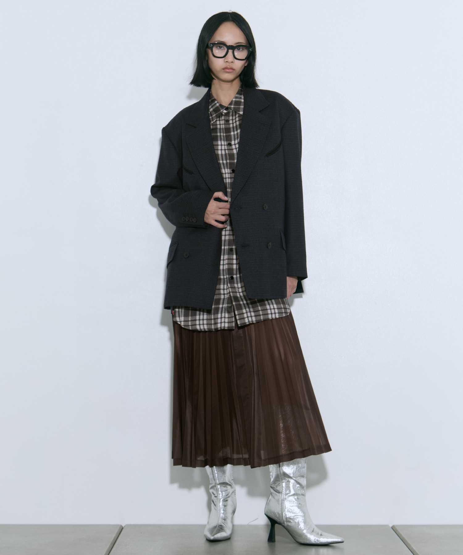 Wool check jacket TOGA