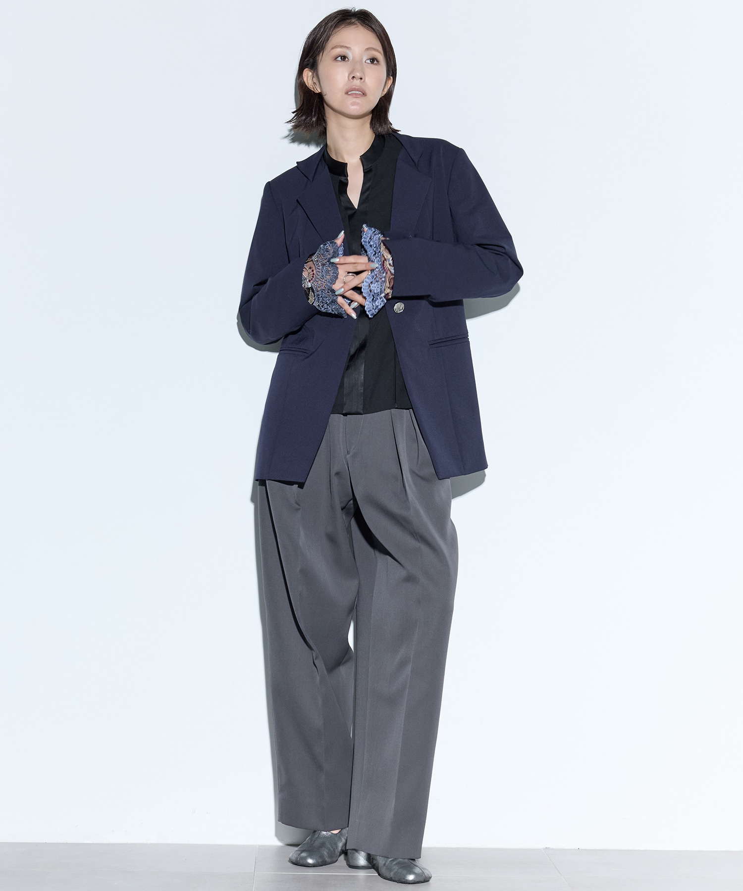 Slit sleeve lace jacket MURRAL