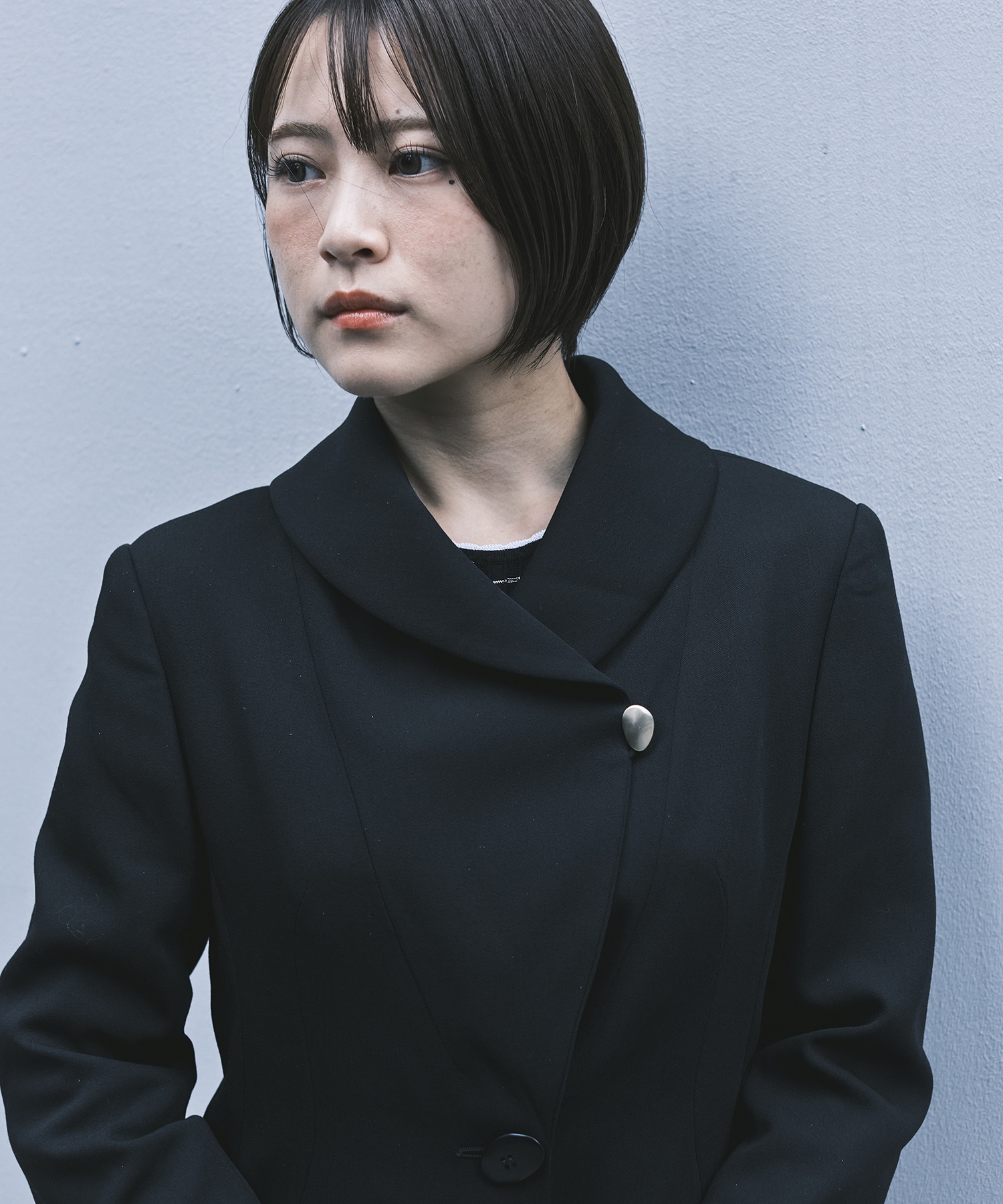 Wool Venetian Shawl Collar Jacket Mame Kurogouchi